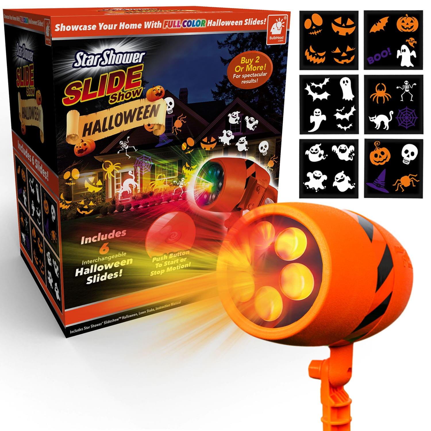 Star Shower Slide Show Halloween Holiday LED Projector, AS-SEEN-ON-TV