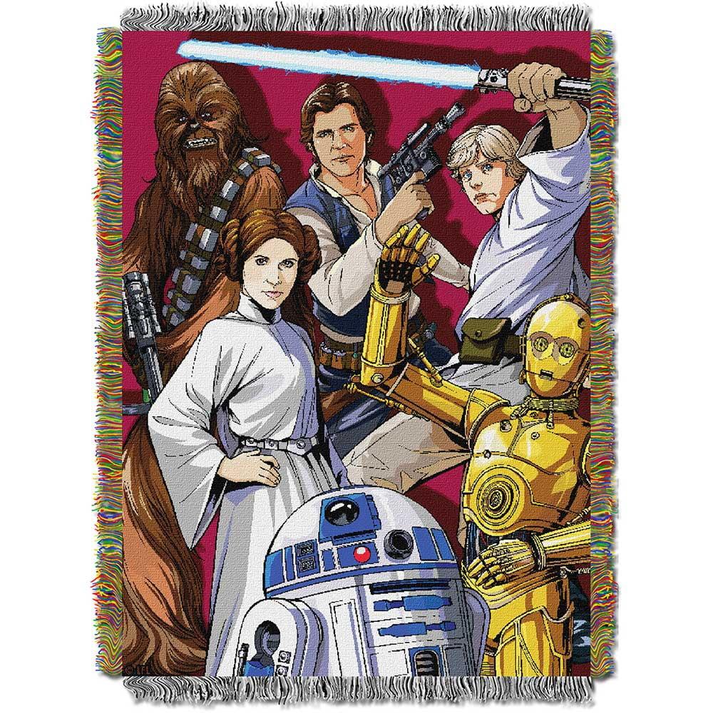 Star Wars Rebel Forces Woven Tapestry Throw Blanket