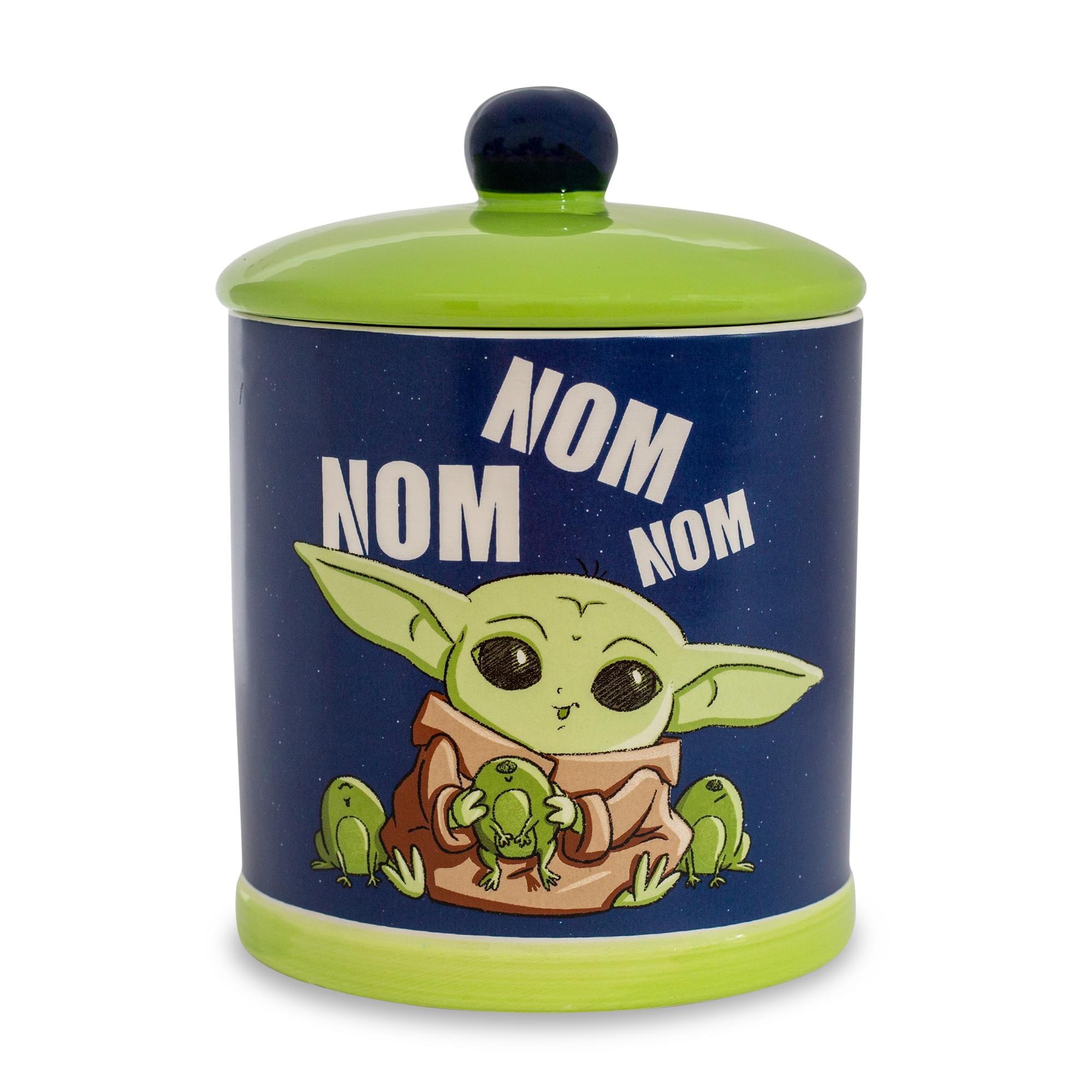 Star Wars Grogu Nom Nom Ceramic Cookie Jar with Lid