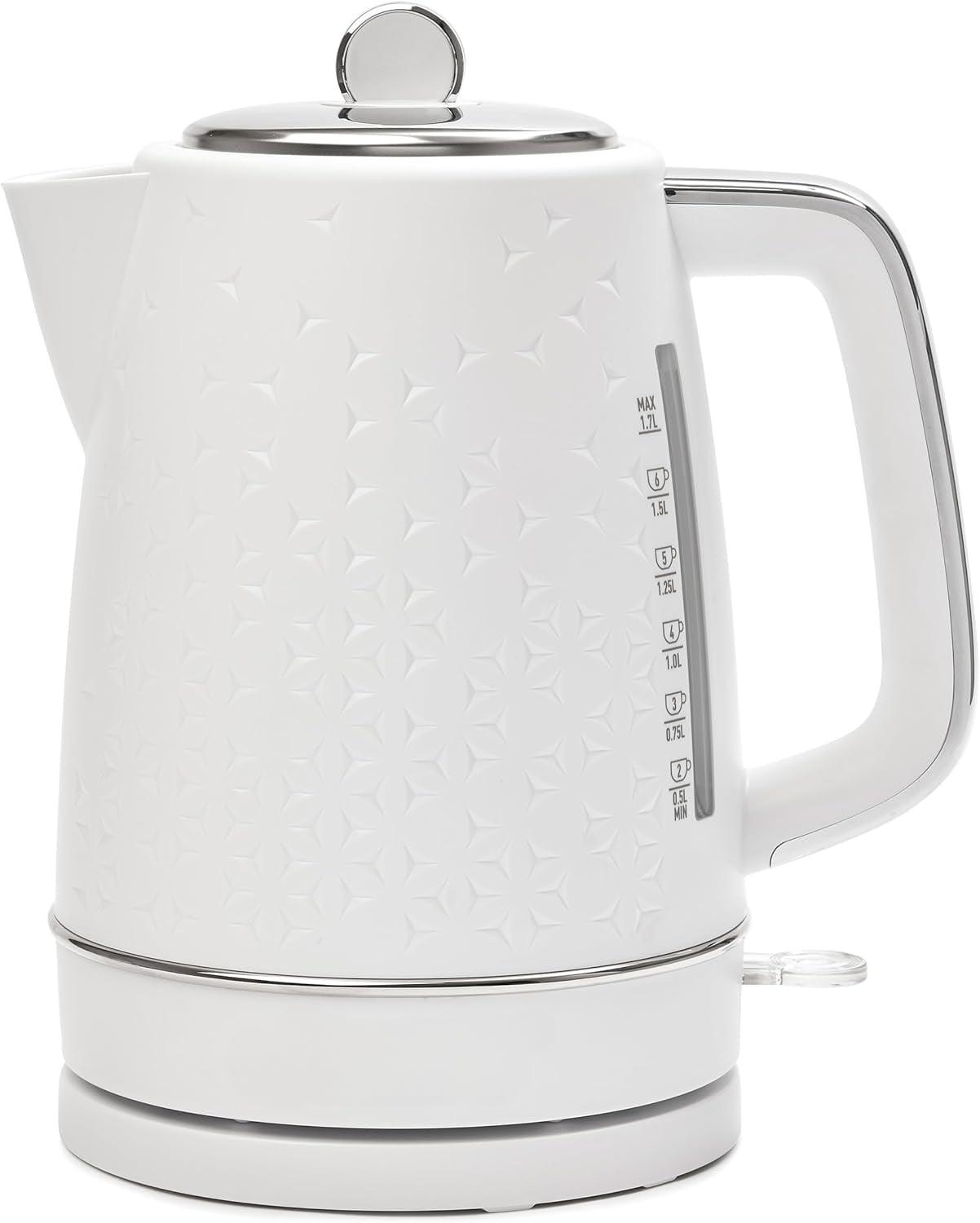 HADEN Starbeck White Electric Tea Kettle