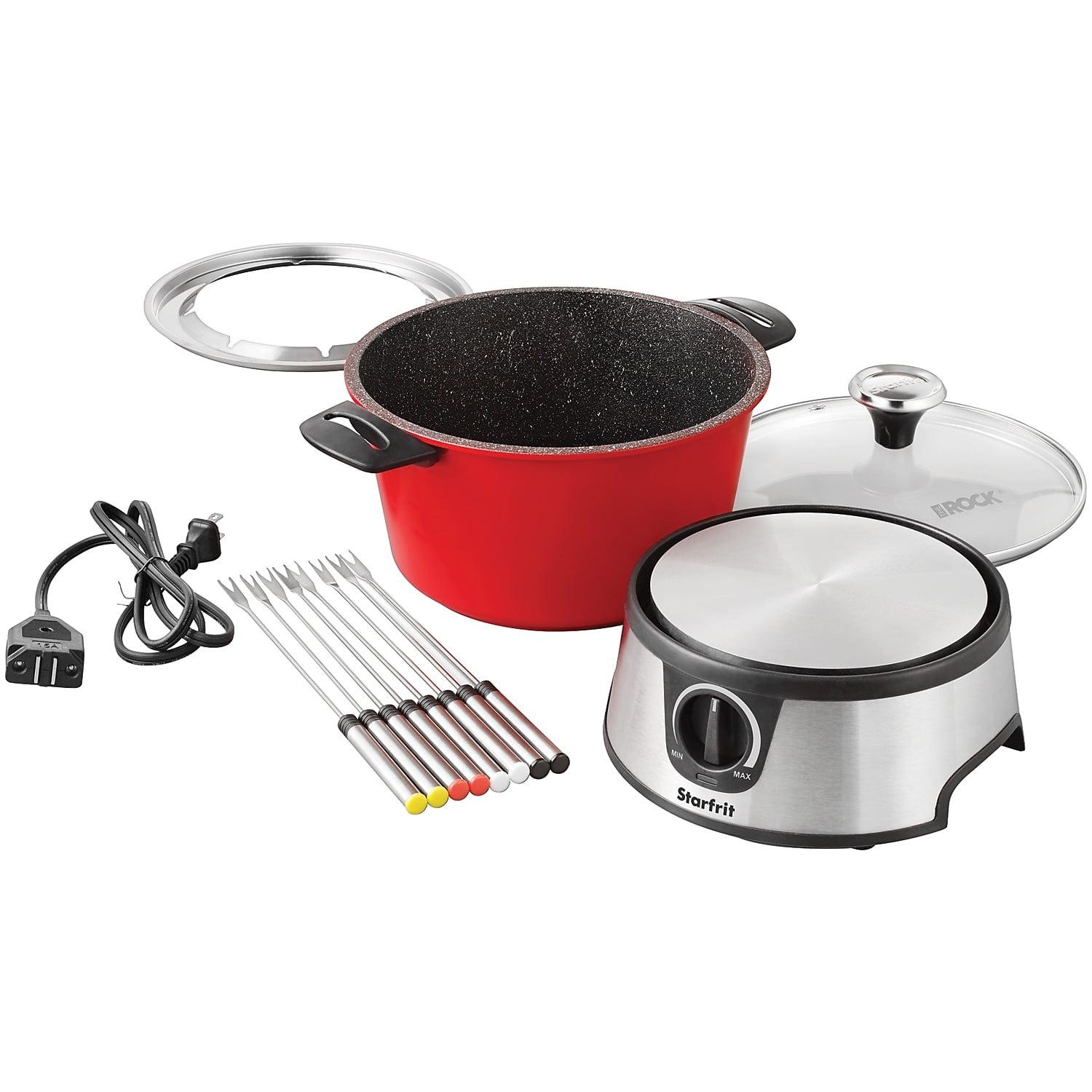 Starfrit The Rock Electric Fondue Set, Red