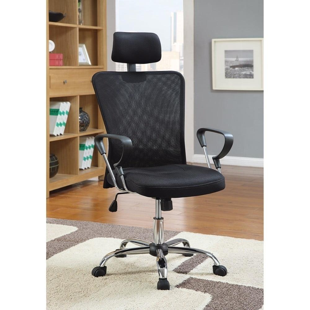 High Back Black Mesh and Chrome Office Chair