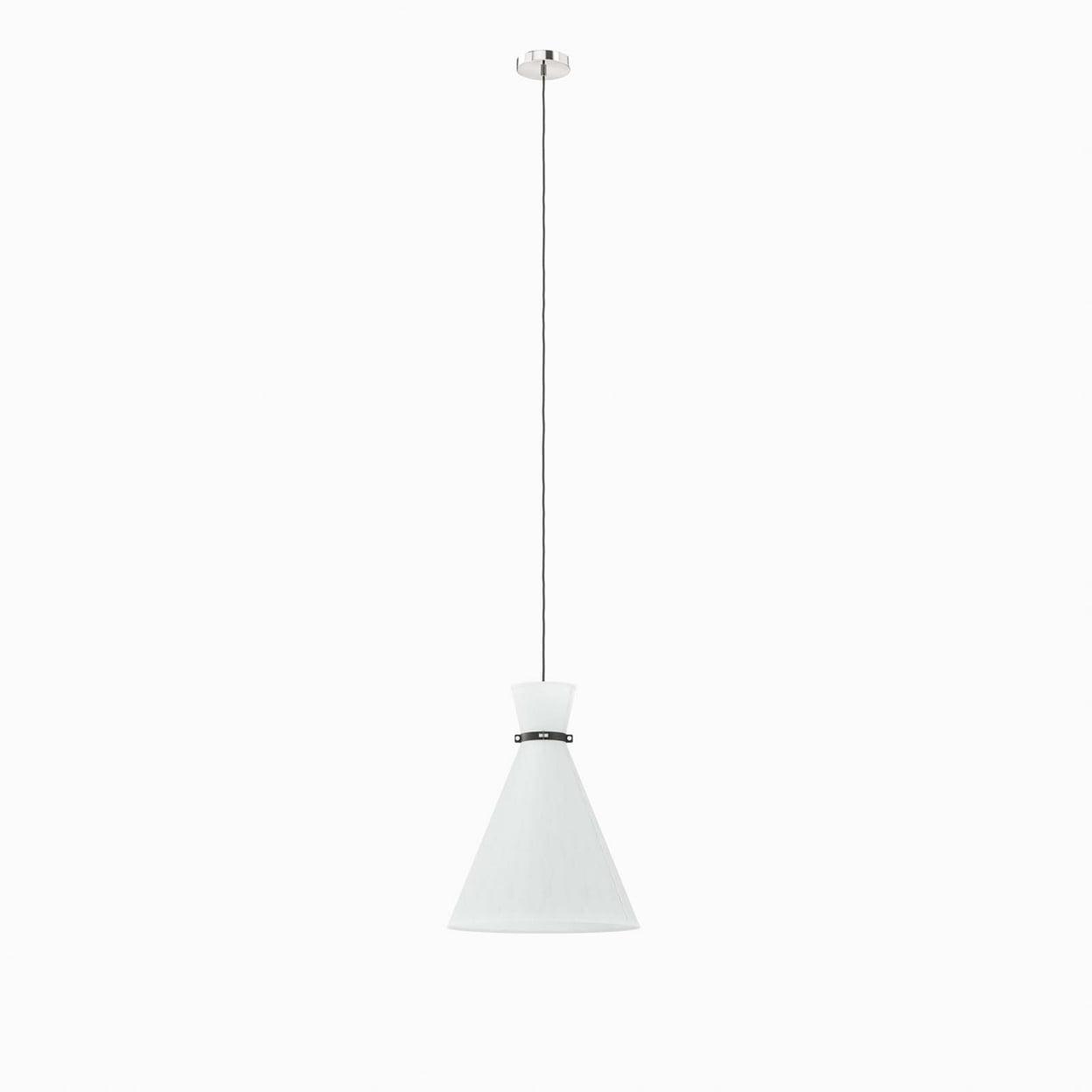 Starlight 72" White Polished Nickel Glass LED Pendant Light