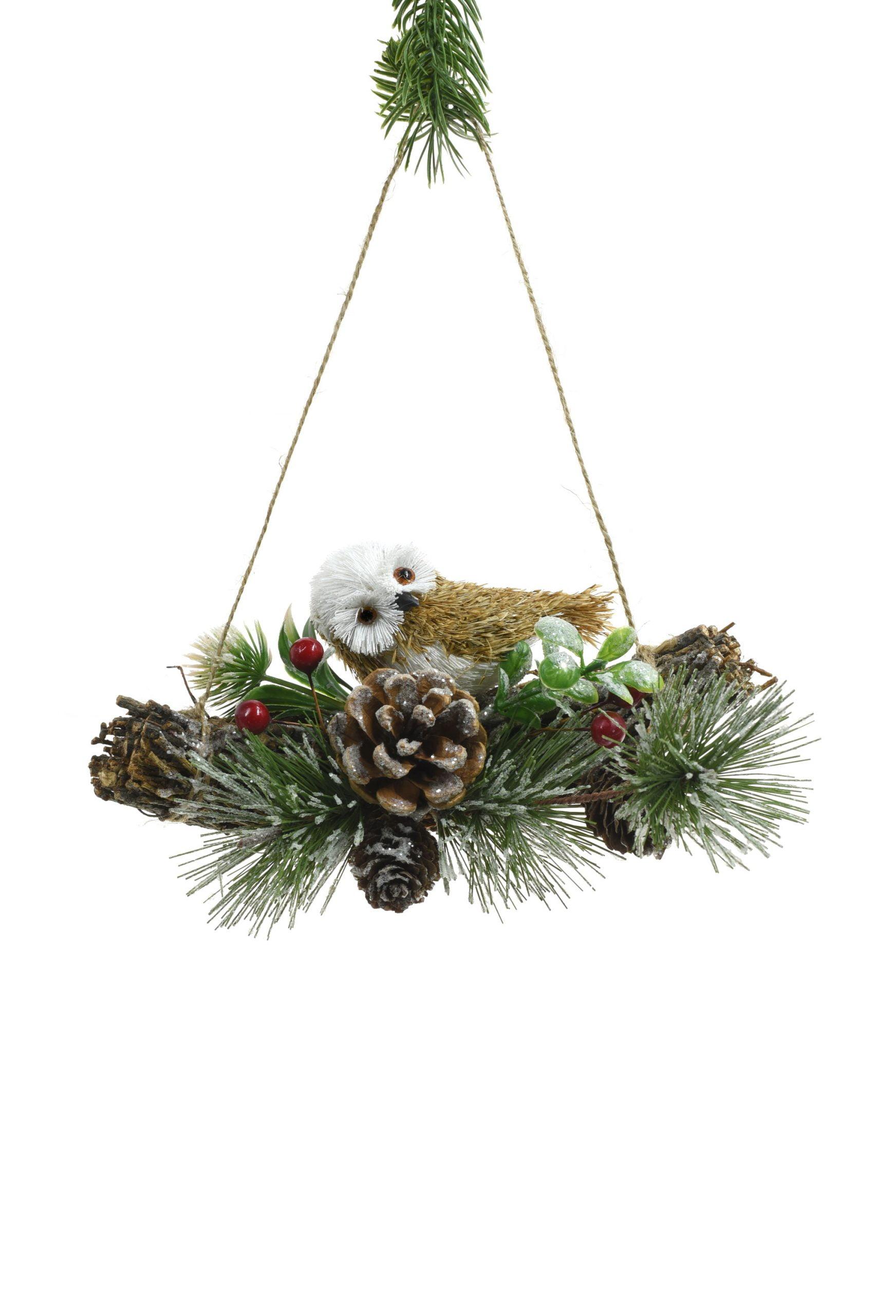 Starlight Collection Wood Animals Hanging Figurine Ornament (Set of 2)