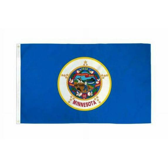 State of Minnesota Flag 100D 3x5FT MN Midwest Dorm Gift Man Cave St Paul