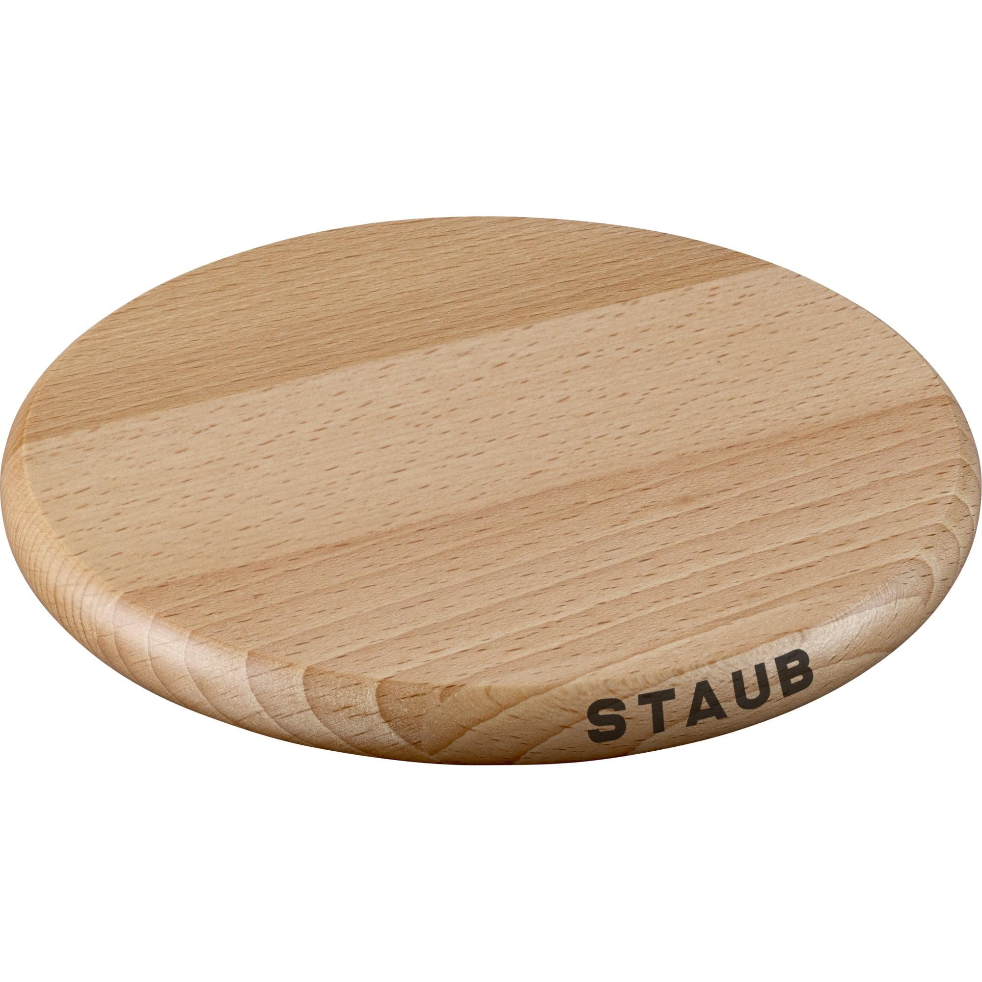 Staub Natural Wood 6-Inch Round Magnetic Trivet