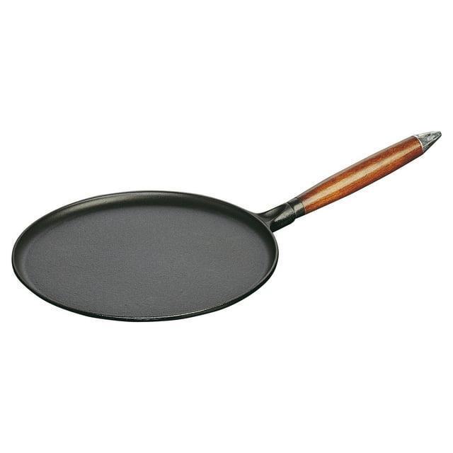 Staub ® Matte Black Cast Iron 11" Crepe Pan with Spreader and Spatula