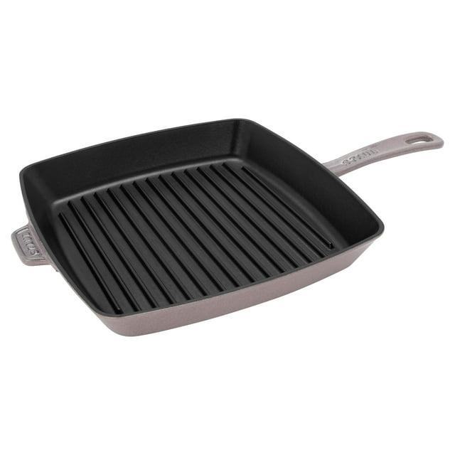 Staub 12" Lilac Enameled Cast Iron Square Grill Pan