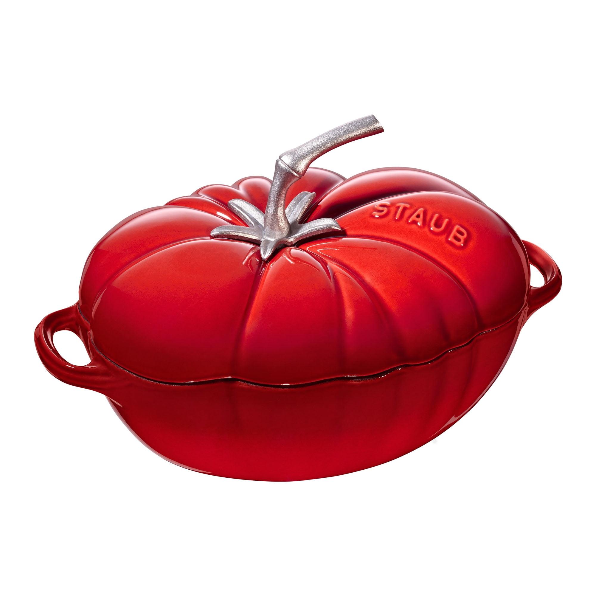 Cherry Red Cast Iron 3-Quart Tomato Cocotte