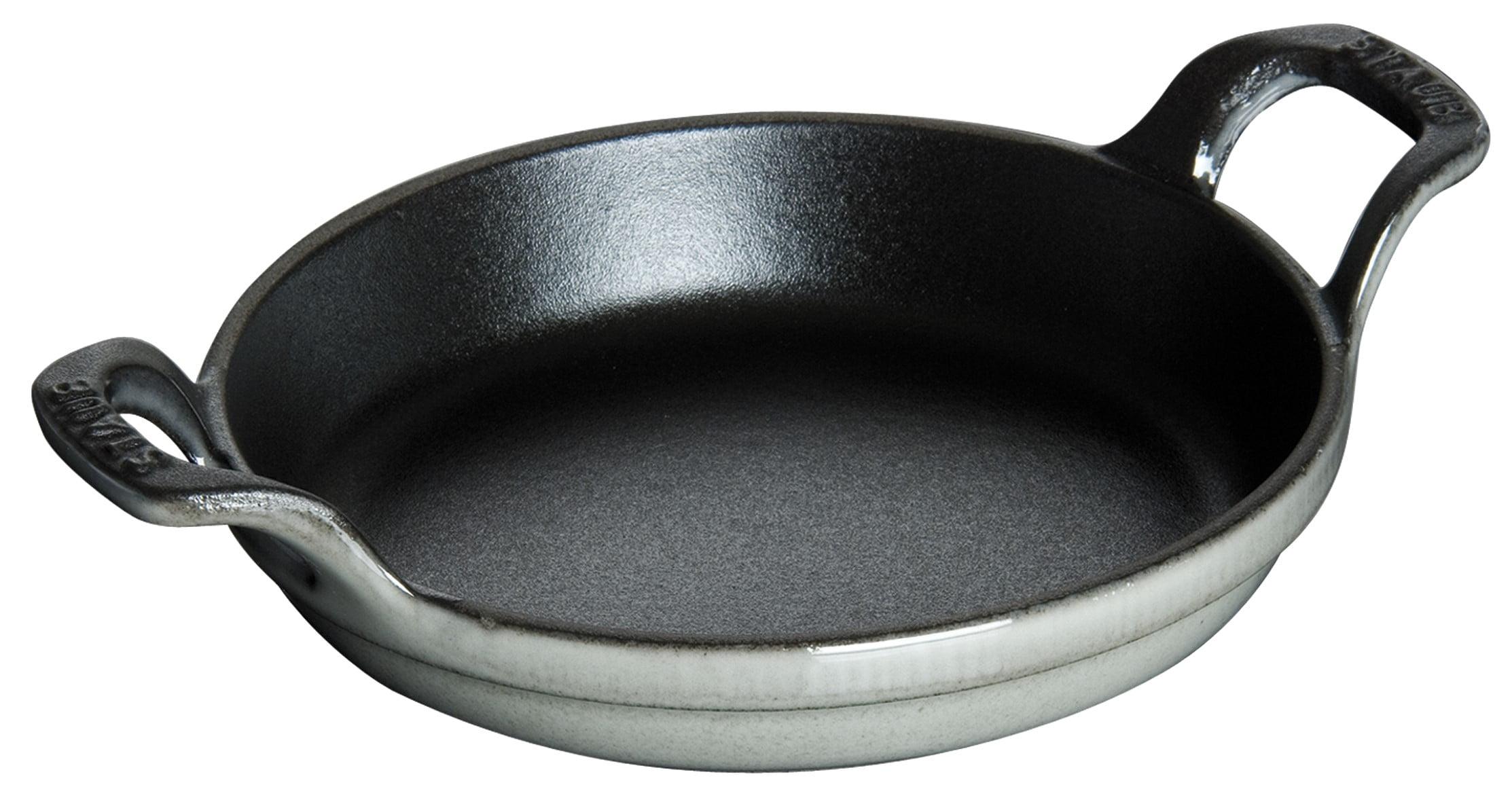 Graphite Grey 7.5-inch Cast Iron Round Gratin Baking Dish