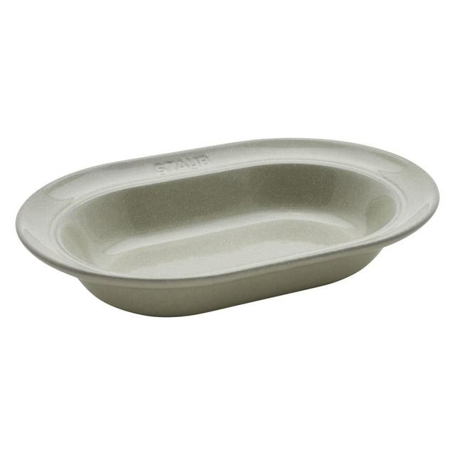 Staub Ceramic Dinnerware 10-inch Oval Stoneware Serving Dish