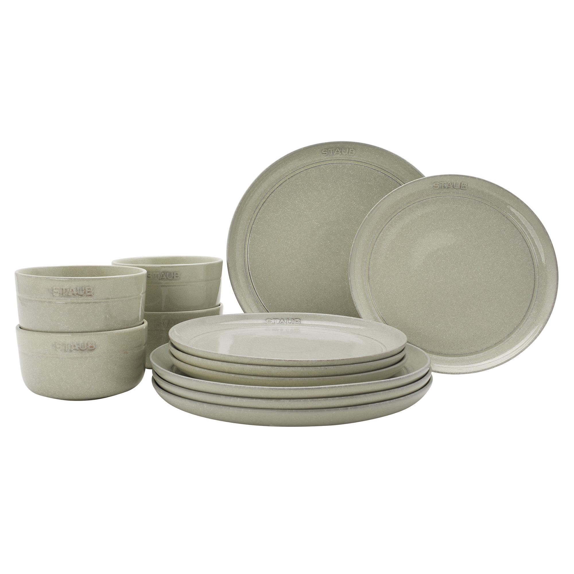 White Truffle 12-Piece Porcelain Dinnerware Set