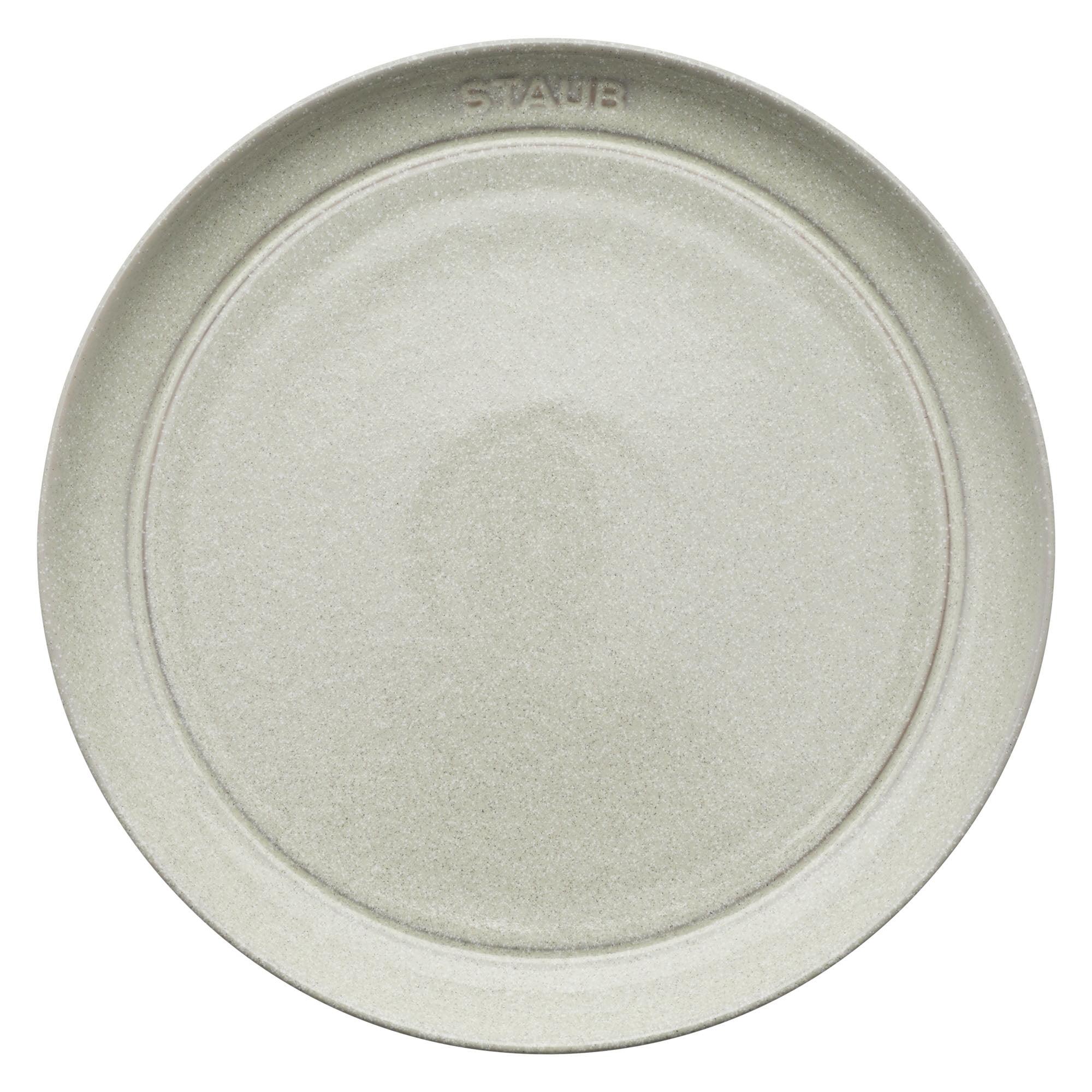 Staub 9-Inch Gray Porcelain Salad Plate Set, 4-Piece