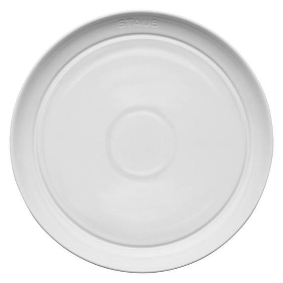 Staub White Stoneware Salad Plates, Set of 4