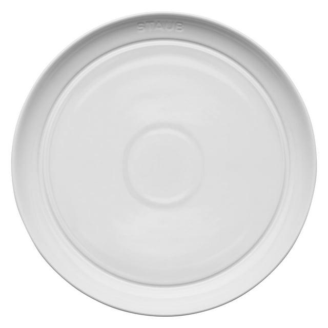 Staub White Stoneware Salad Plates, Set of 4