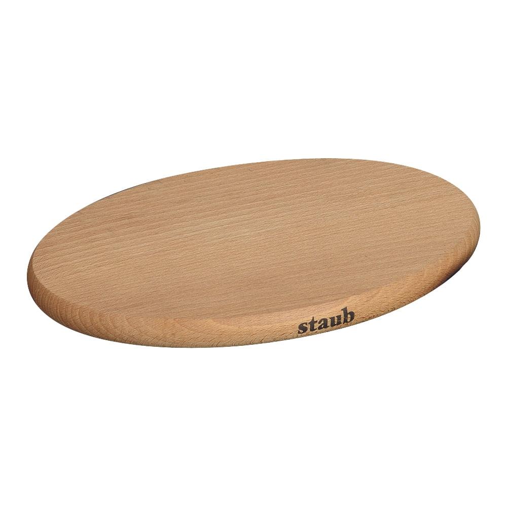 Staub Staub 8.25-inch Oval Magnetic Wood Trivet