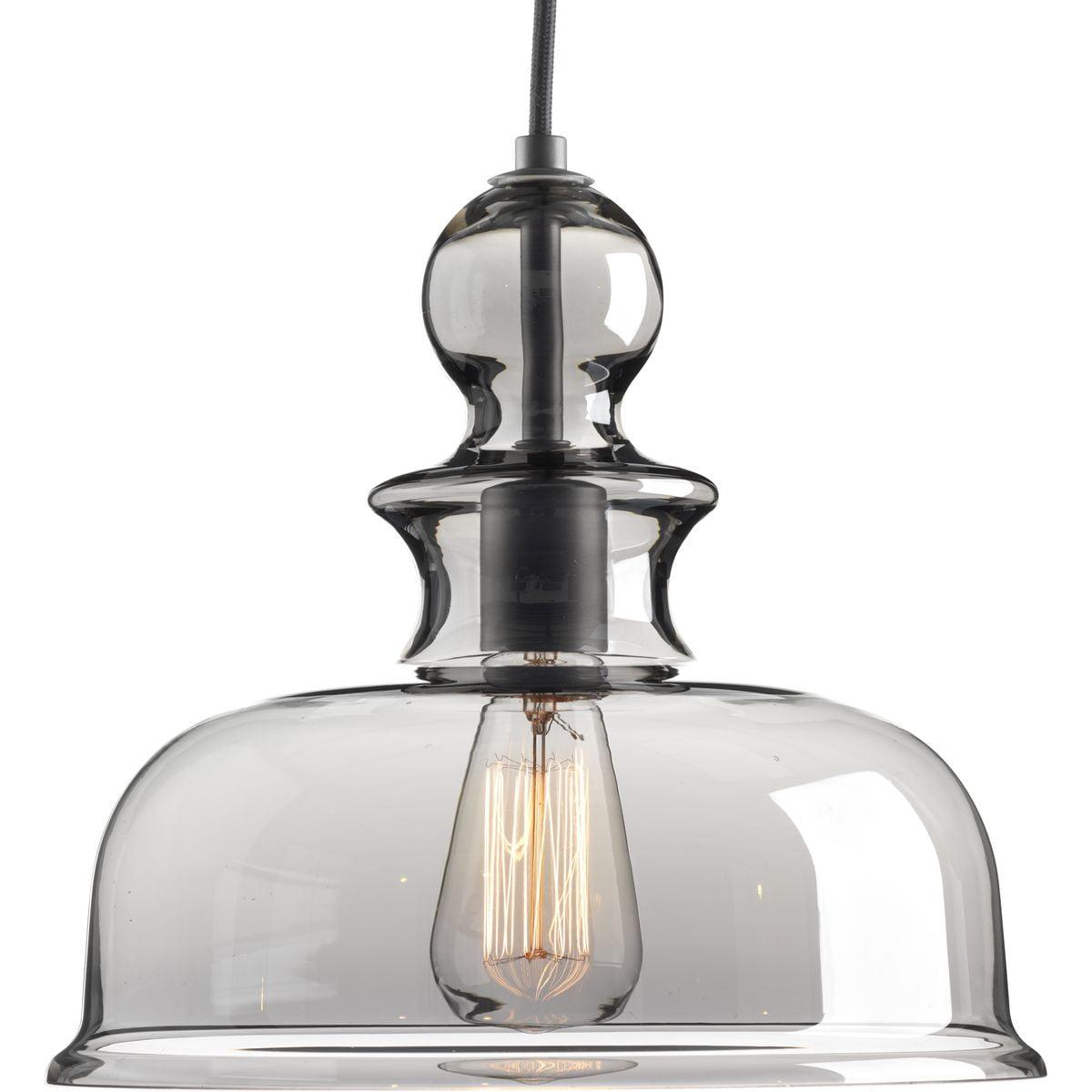 Staunton Graphite 15'' Modern Chess Piece Dome Pendant Light