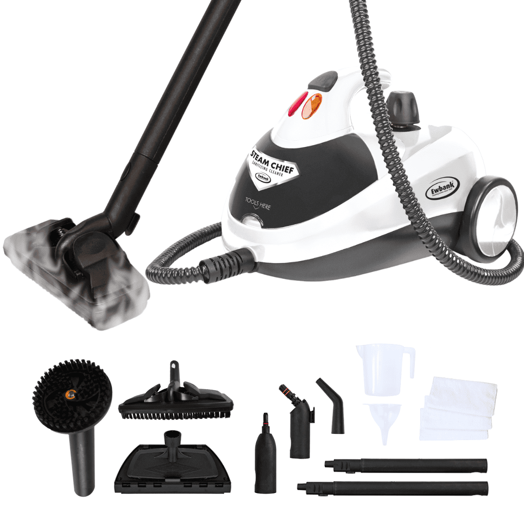 Steam Chief 1800 Watt Steam Cleaner and Portable Sanitizer with Attachments