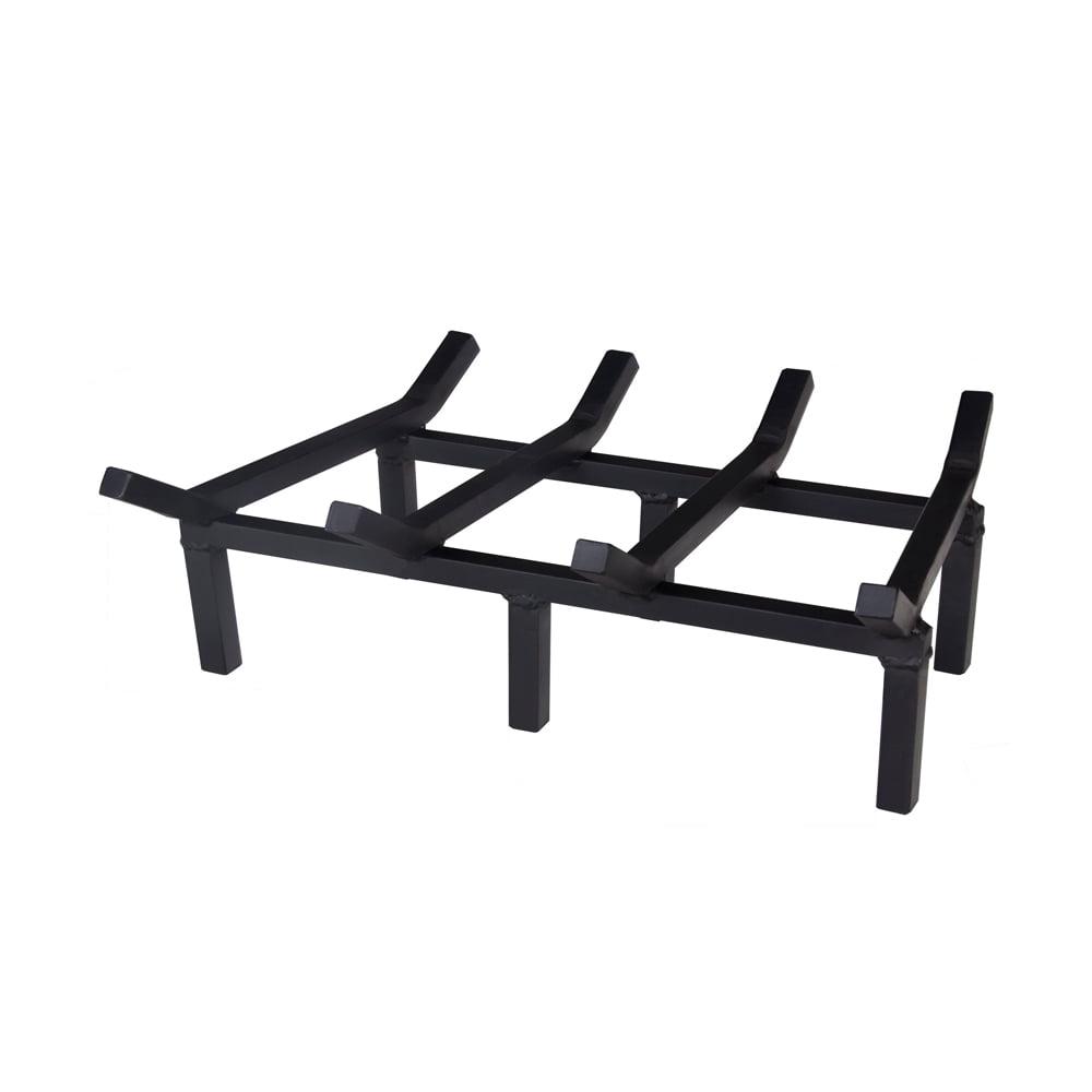 Heavy Duty Black Steel 18-Inch Fireplace Grate