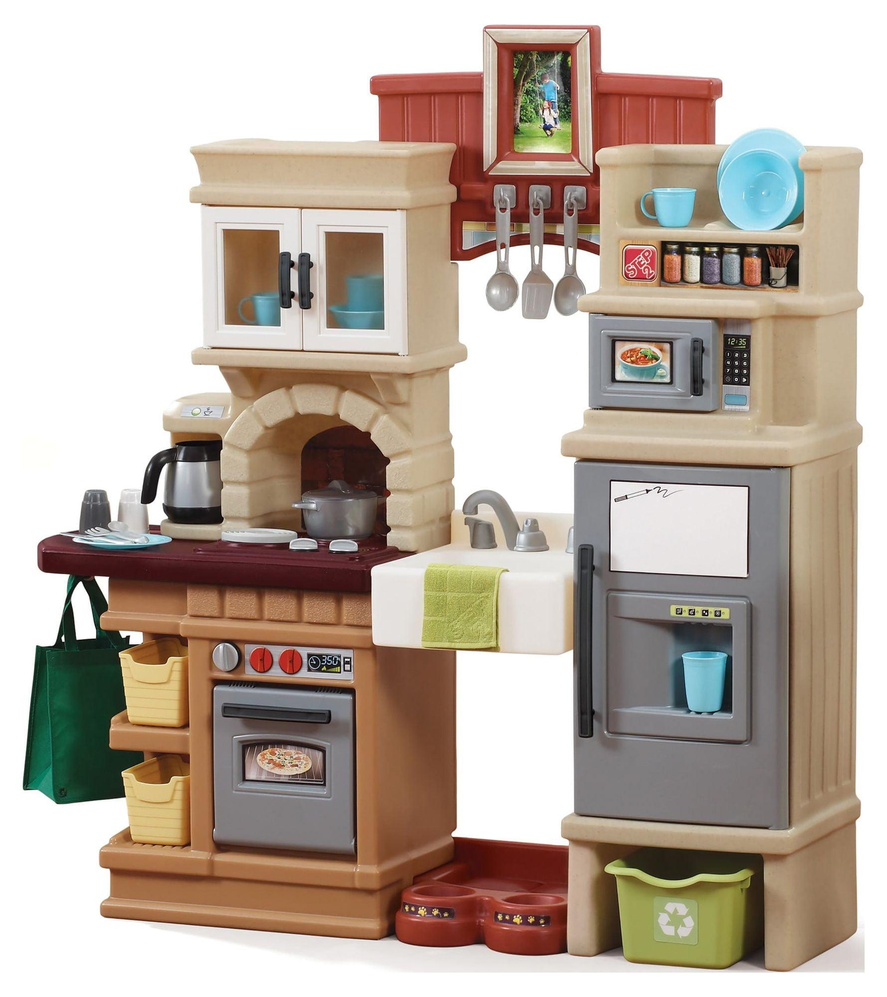 Heart of the Home Beige and Gray Play Kitchen Set