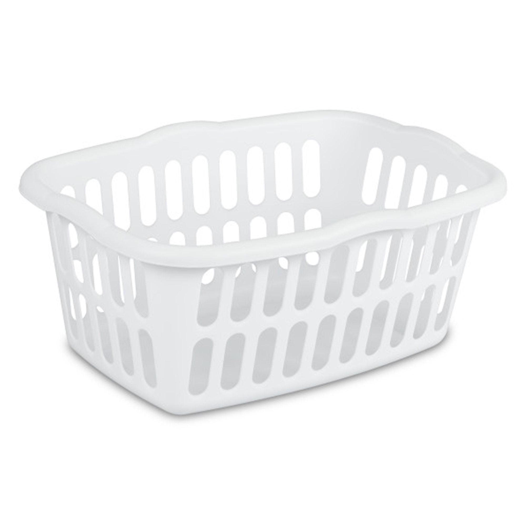 Sterilite Sterilite 1.5 Bu Rectangular Laundry Basket, Classic Design to Carry Clothes to Laundry Room (Set of 12)