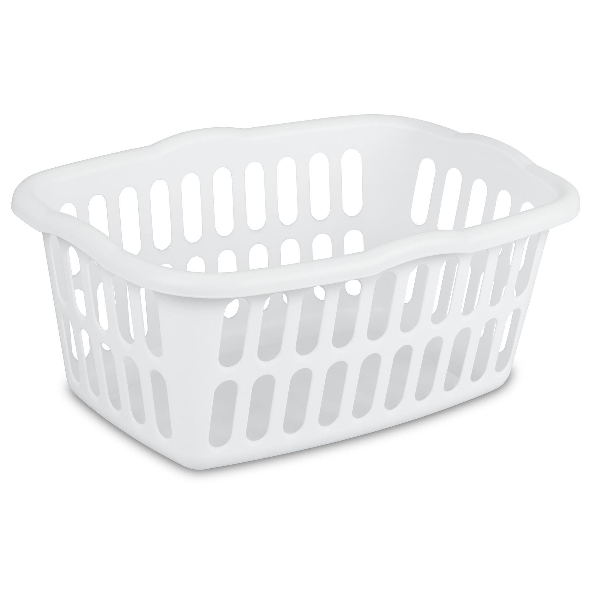Sterilite Sterilite 1.5 Bu Rectangular Laundry Basket, Classic Design to Carry Clothes to Laundry Room (Set of 12)