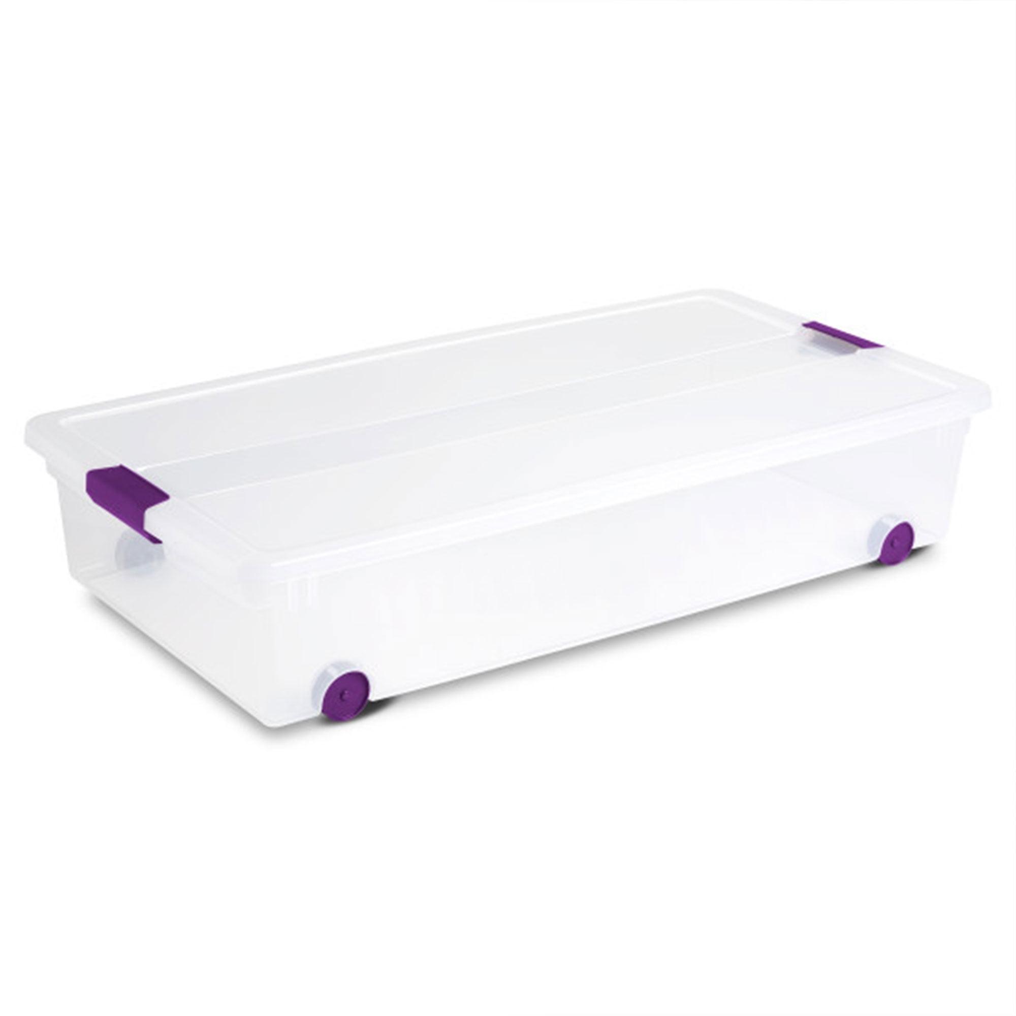 Sterilite 17611704 ClearView Latch Underbed Box