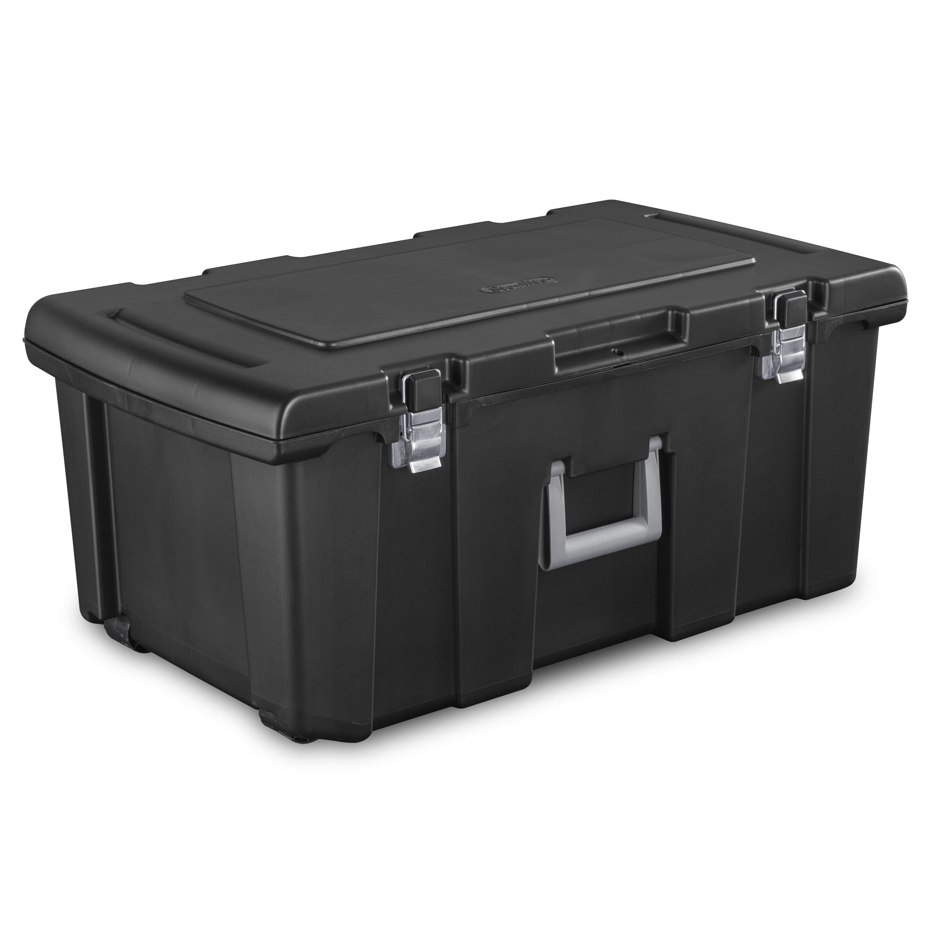 Sterilite Footlocker Plastic Adult, Black