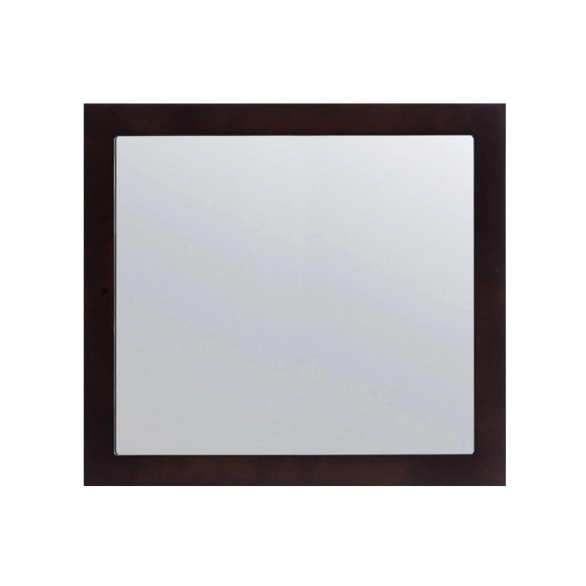 Sterling 36" Espresso Solid Wood Framed Bathroom Vanity Mirror