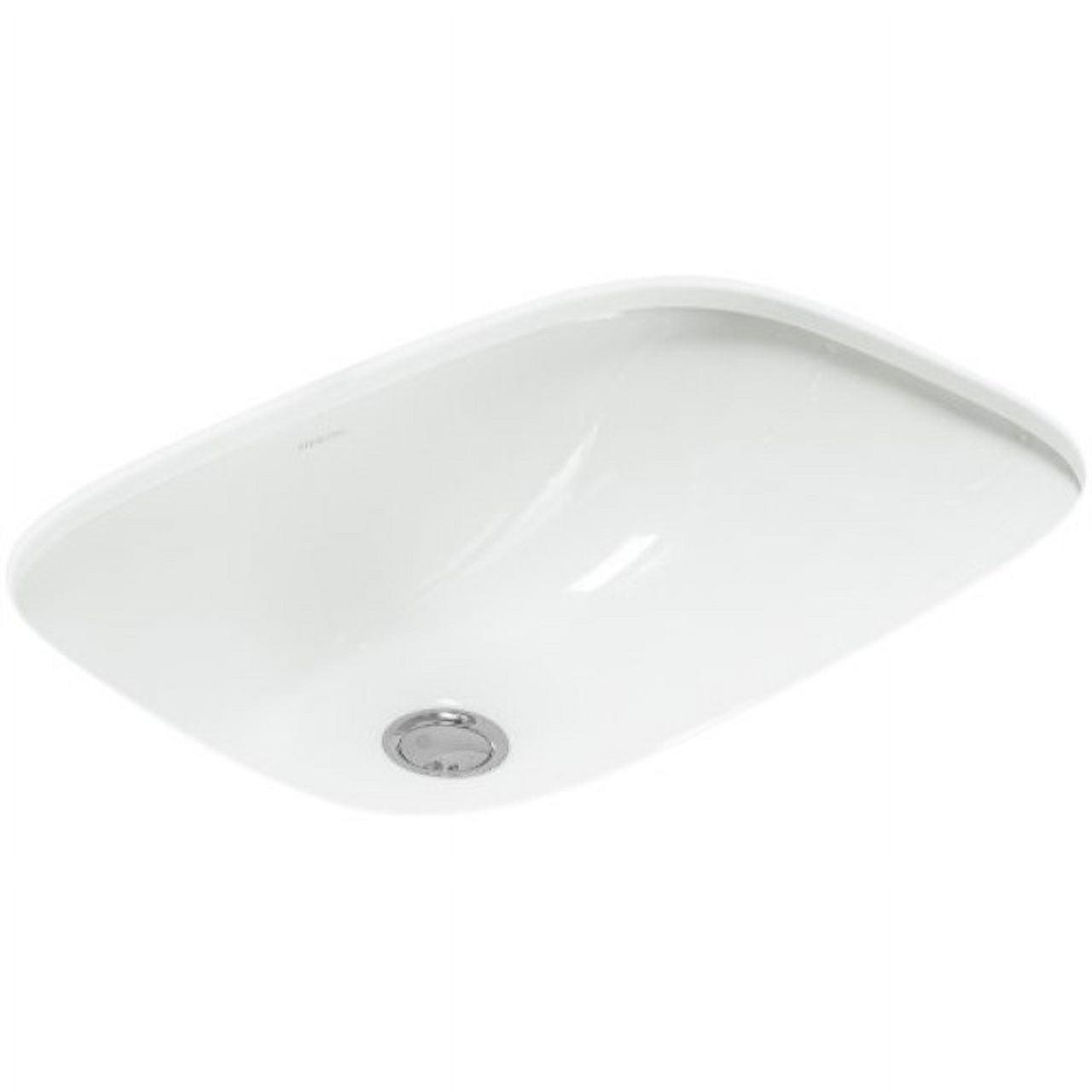 Stinson Vitreous China Rectangular Undermount Bathroom Sink with Overflow