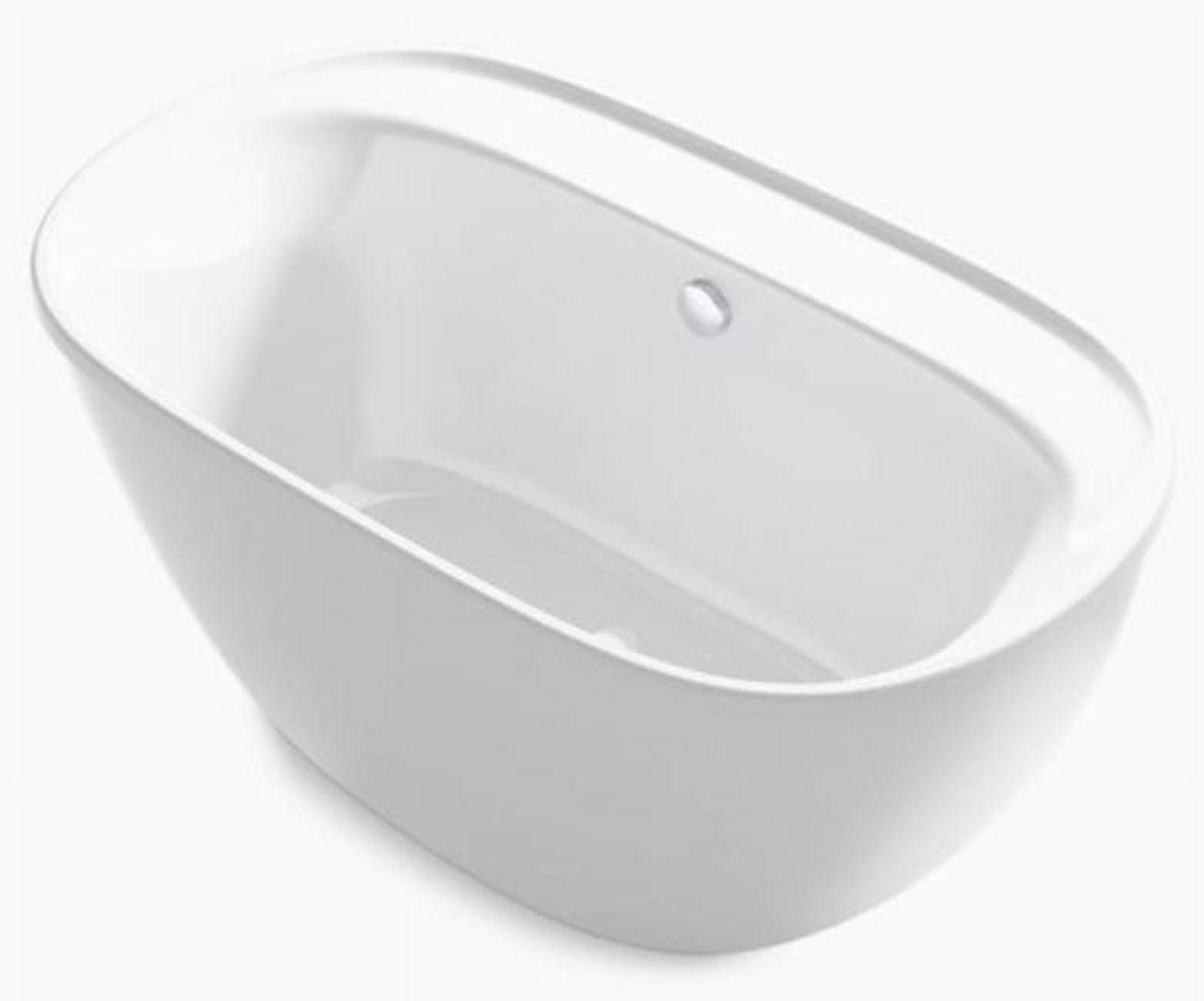 Spectacle 60.19'' x 34.25'' Freestanding Soaking Acrylic Bathtub