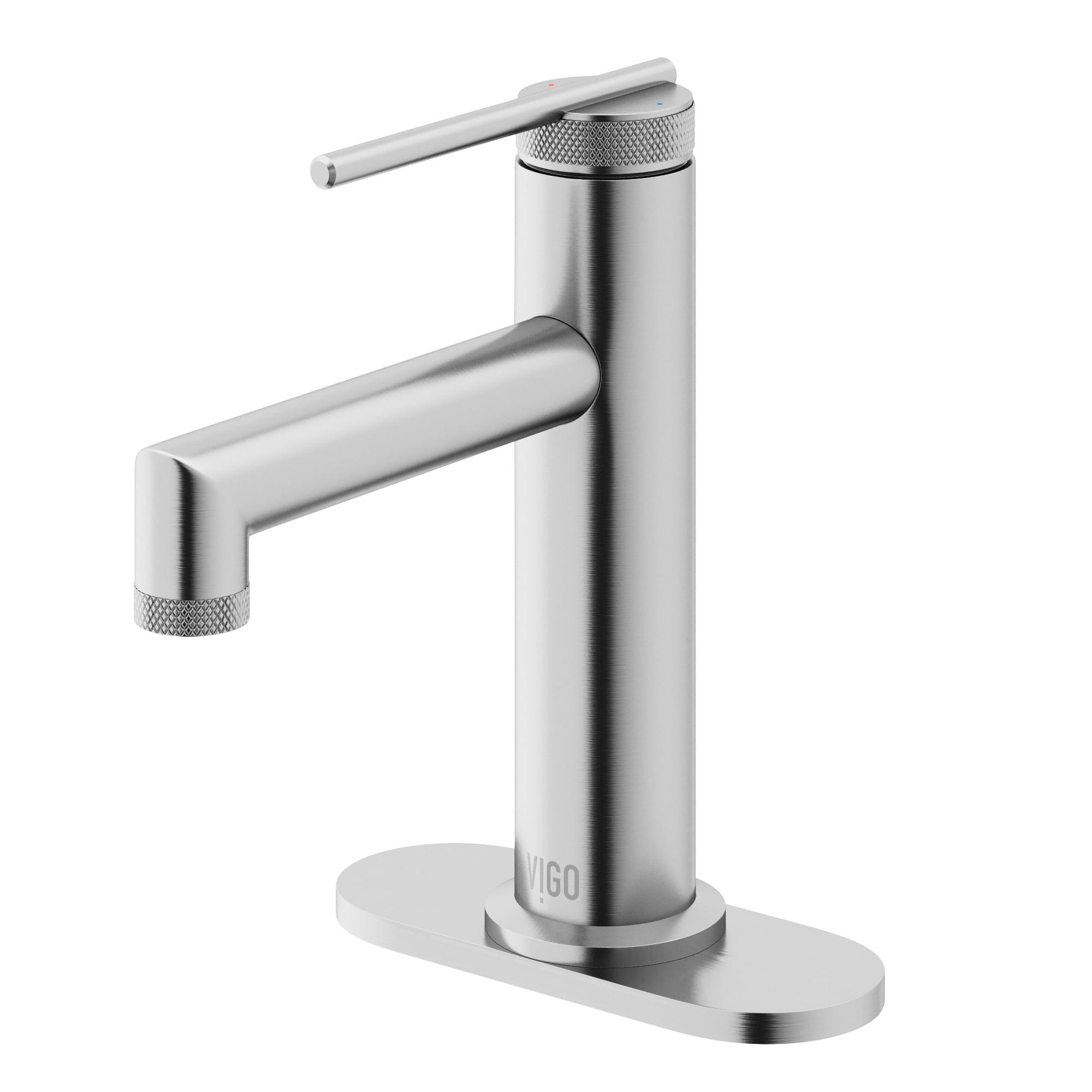 Sterling Single Handle Single-Hole Bathroom Faucet Set with Deck Plate