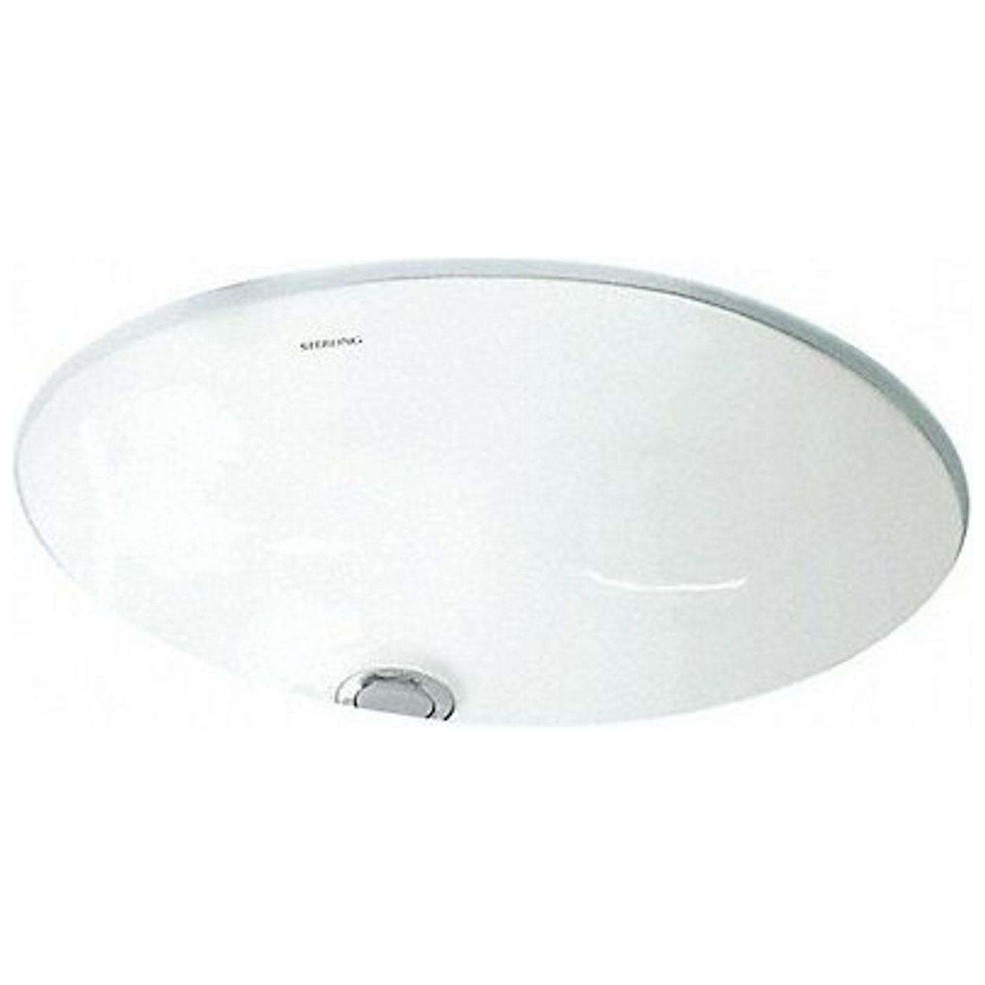 Wescott Vitreous China Oval Undermount Bathroom Sink with Overflow