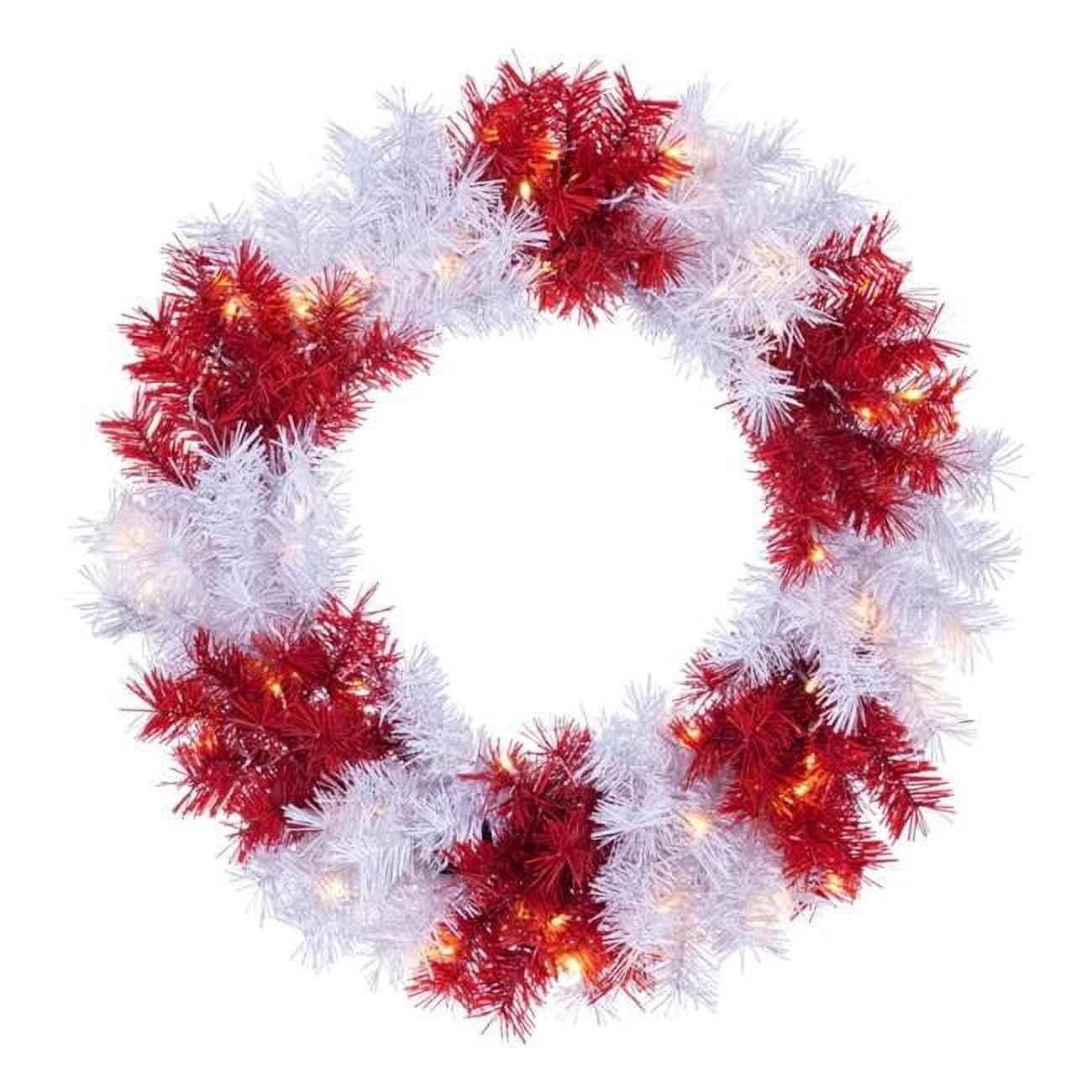 Sterling Tree Company 24 in. Pre Lit Dual LED Christmas Wreath