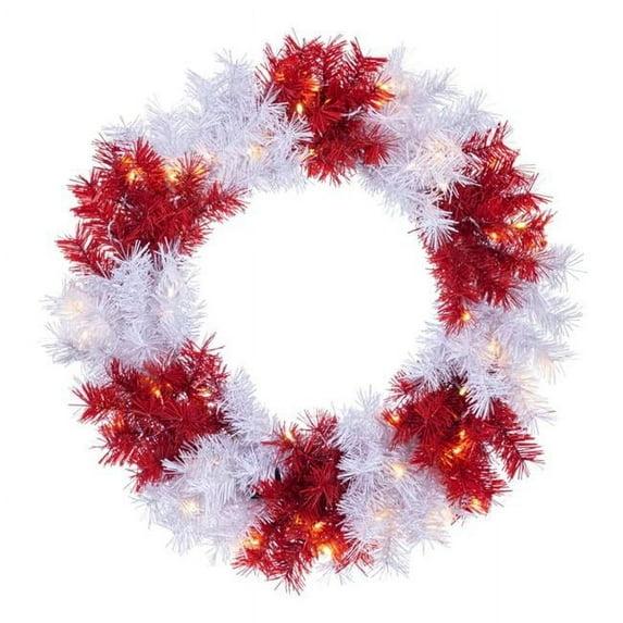 Sterling Tree Company 24 in. Pre Lit Dual LED Christmas Wreath