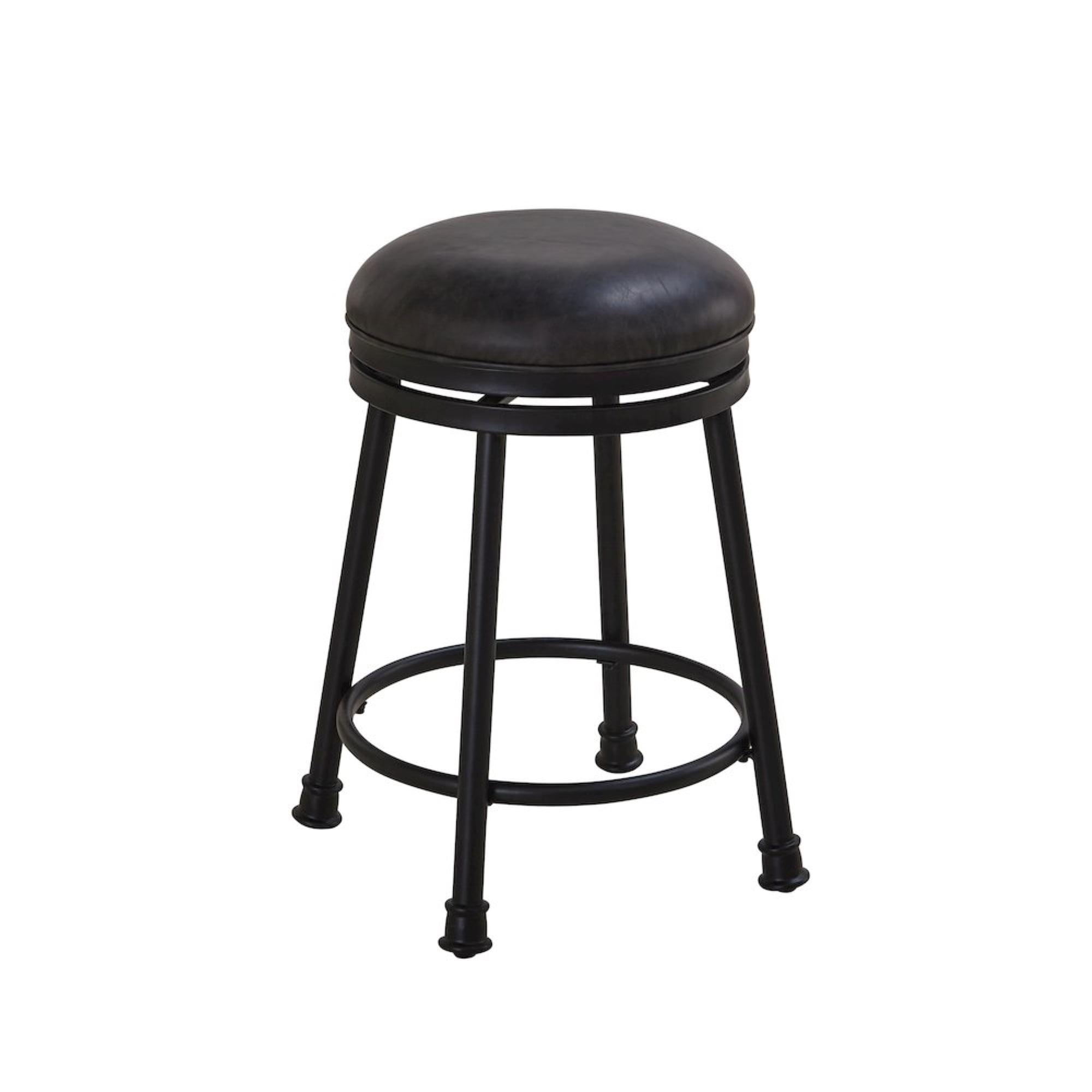 Kelly Clarkson Home Giselle Swivel Upholstered Counter Stool with Metal Frame