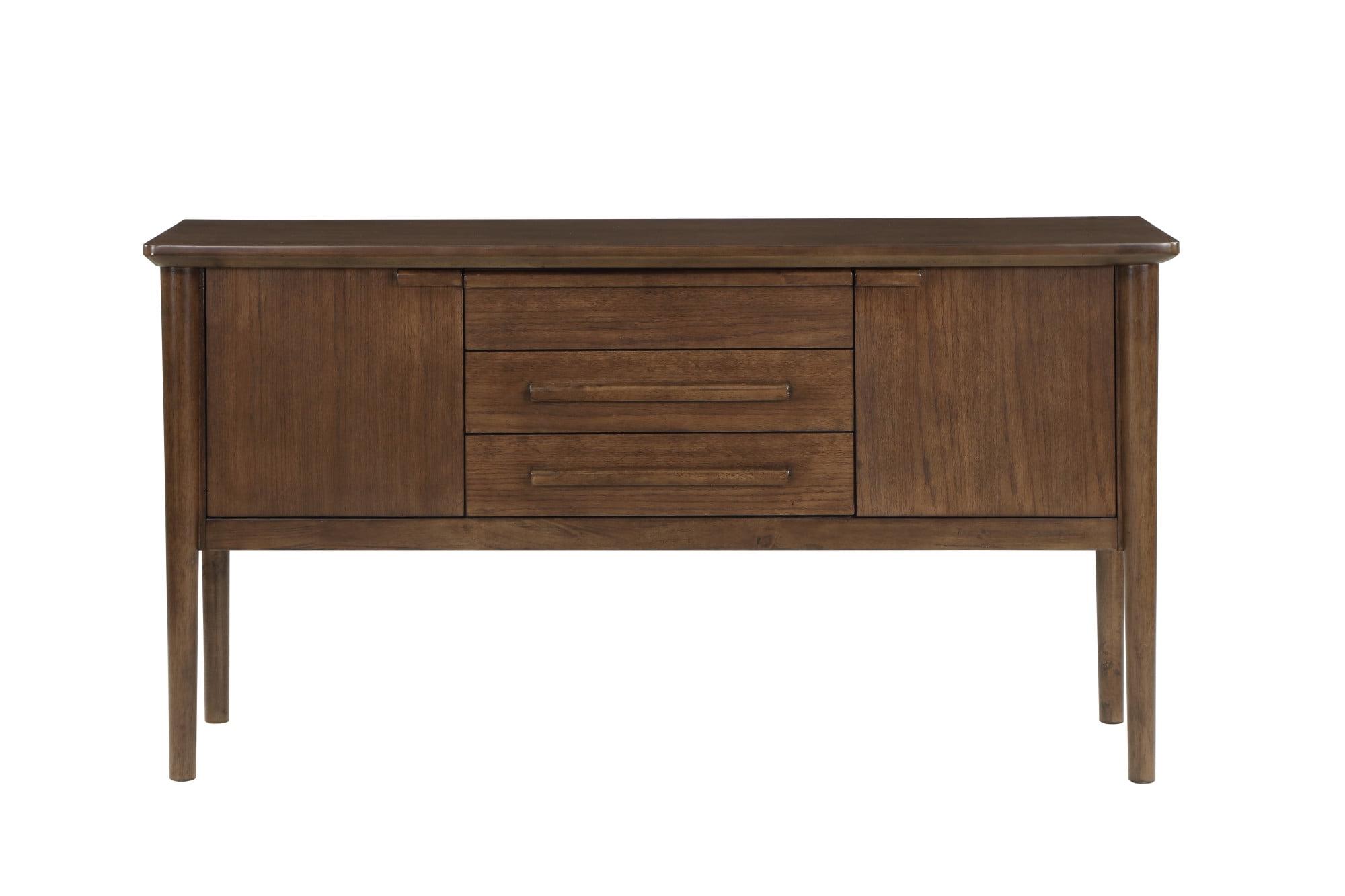 Quinn Chestnut Brown Mid Century Modern 62" Sideboard