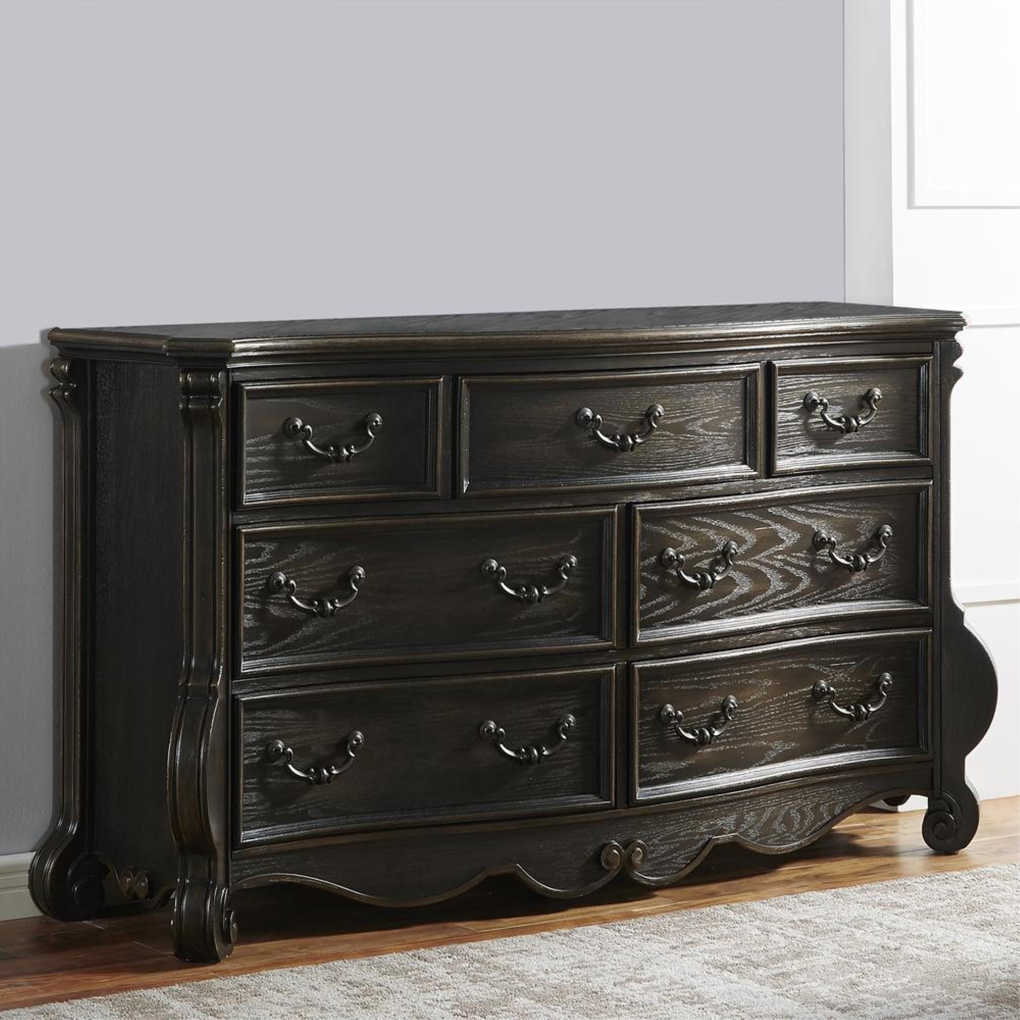 Molasses Brown Traditional 7-Drawer Dresser with Soft Close