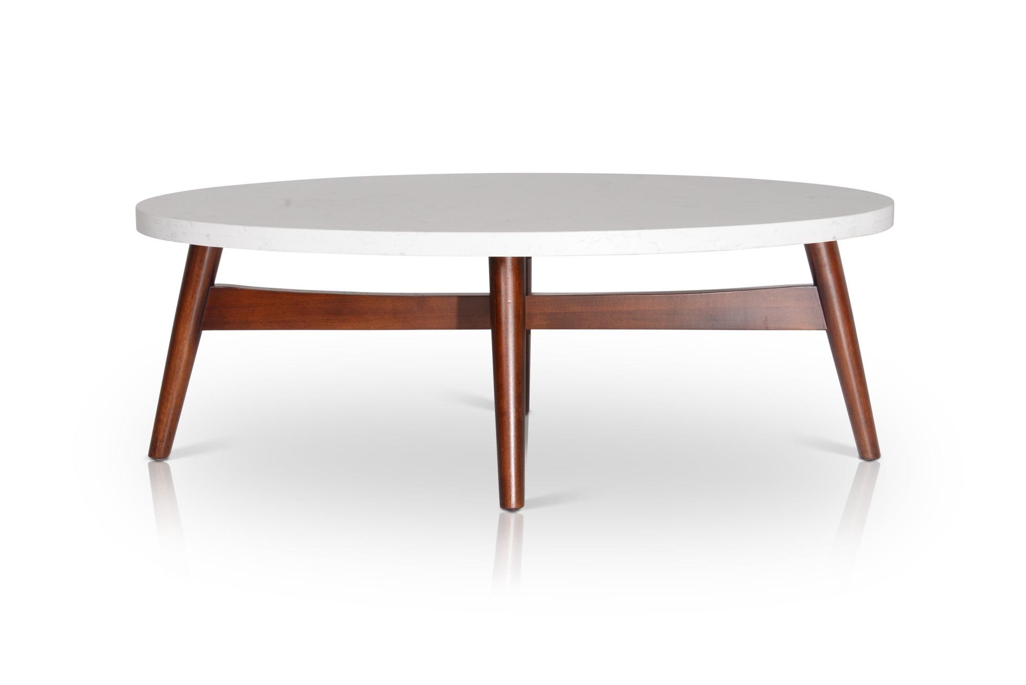 Serena Silverstone Oval Cocktail Table White - Steve Silver