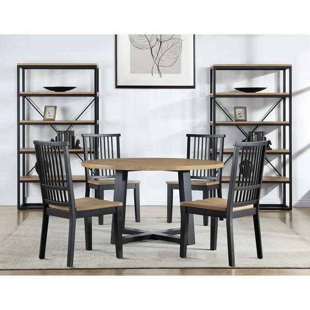 Lixy Solid Wood Slat Back Side Chair
