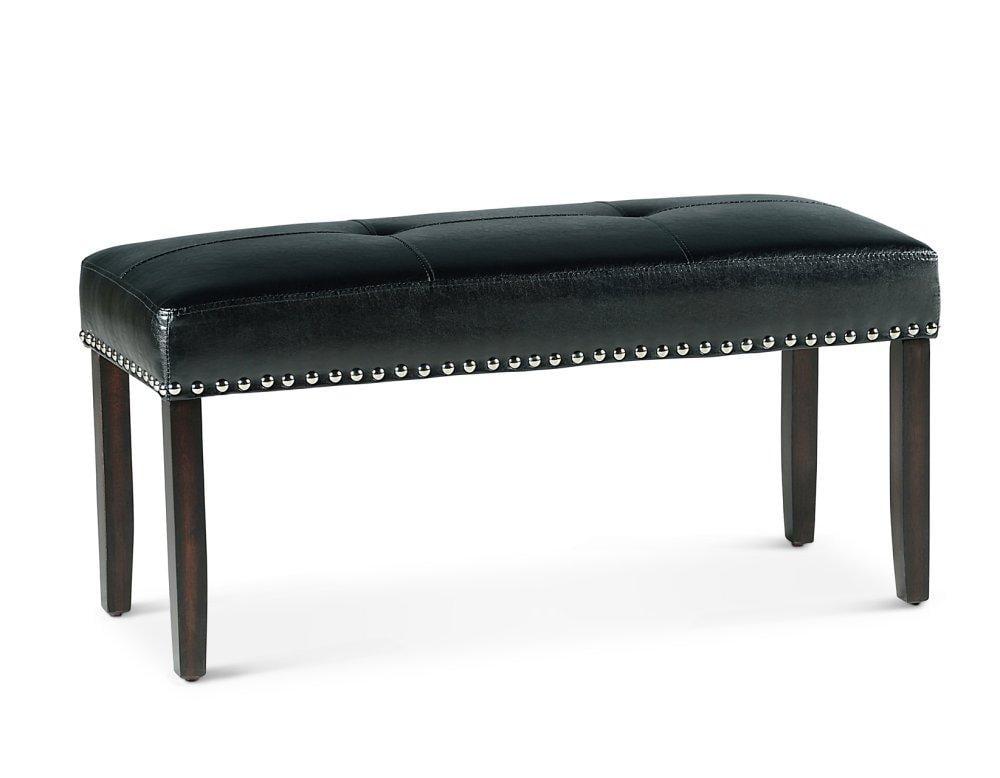 Westby Black Ebony Transitional Dining Bench