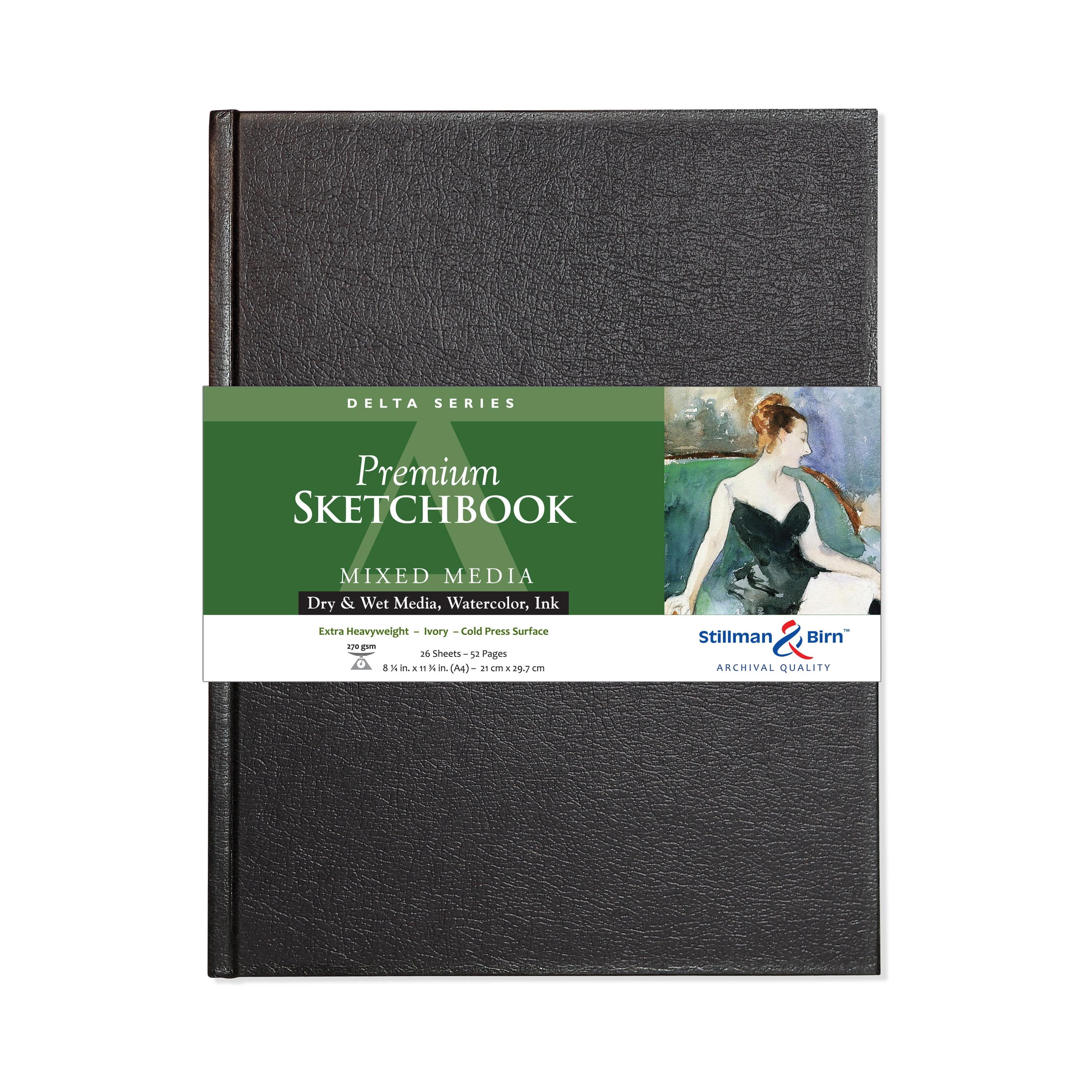 Stillman & Birn Delta Series Premium Hard-Cover Sketchbook, 8.27" x 11.69"