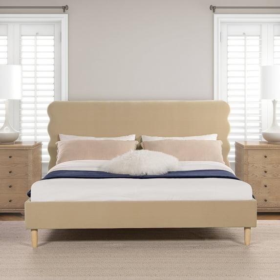 Henley Upholstered Scalloped Bed