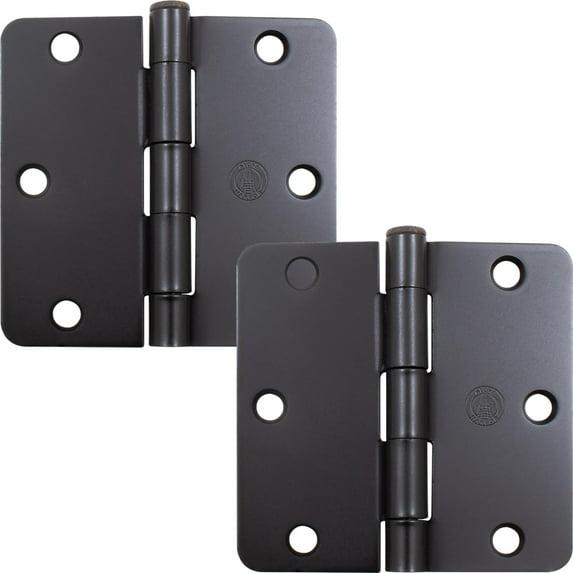 Stone Harbor Hardware 3-1/2" Door Hinges, 1/4" Radius Corner (Set of 2)
