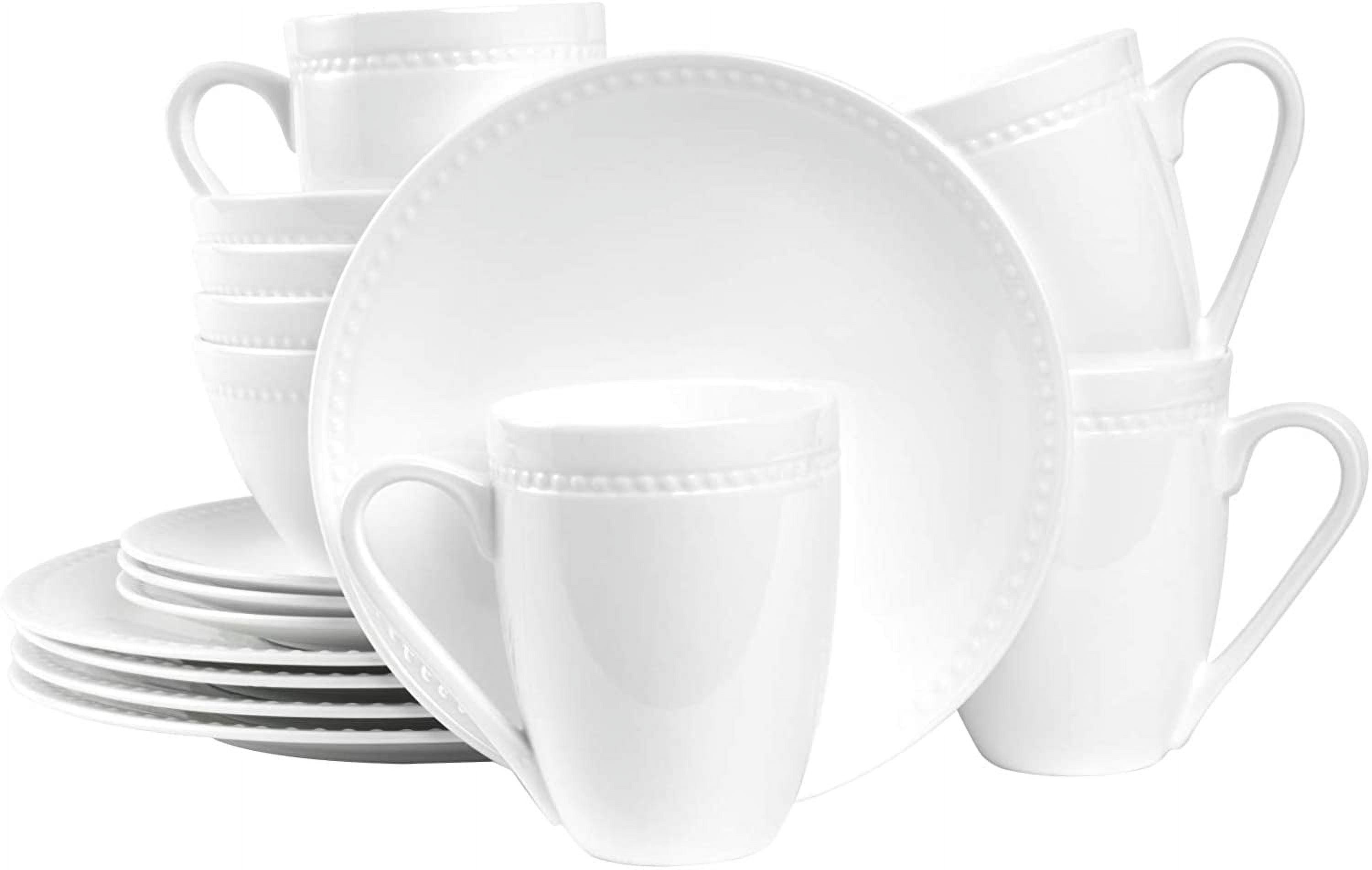 Stone Lain Ava 32-Piece Bone China Dinnerware Set, Service for 8