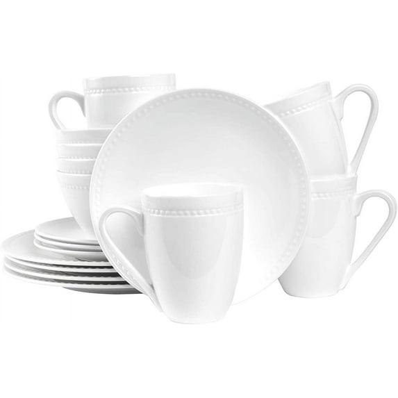 Stone Lain Ava 32-Piece Bone China Dinnerware Set, Service for 8