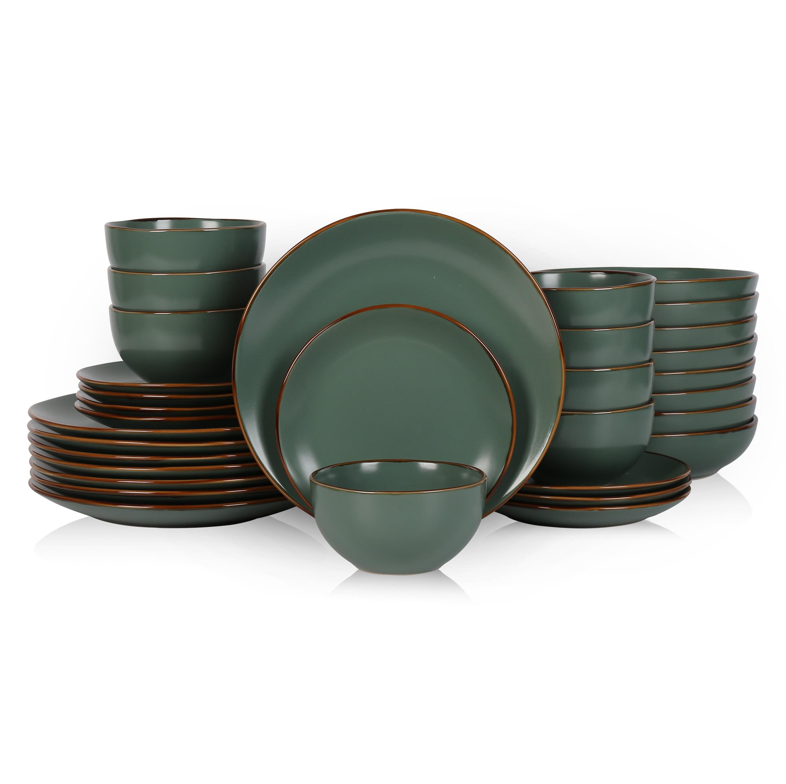 Stone Lain Brasa 32-Piece Stoneware Dinnerware Set, Service for 8