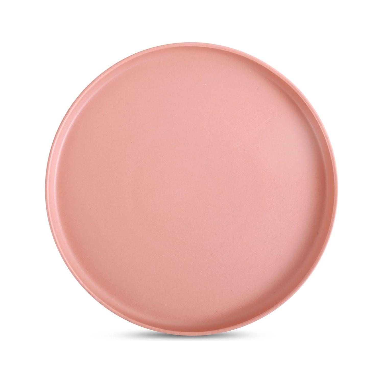 Stone + Lain Stella Porcelain Collection Dish Set, 6 Salad Plates Service for 6, Terracotta