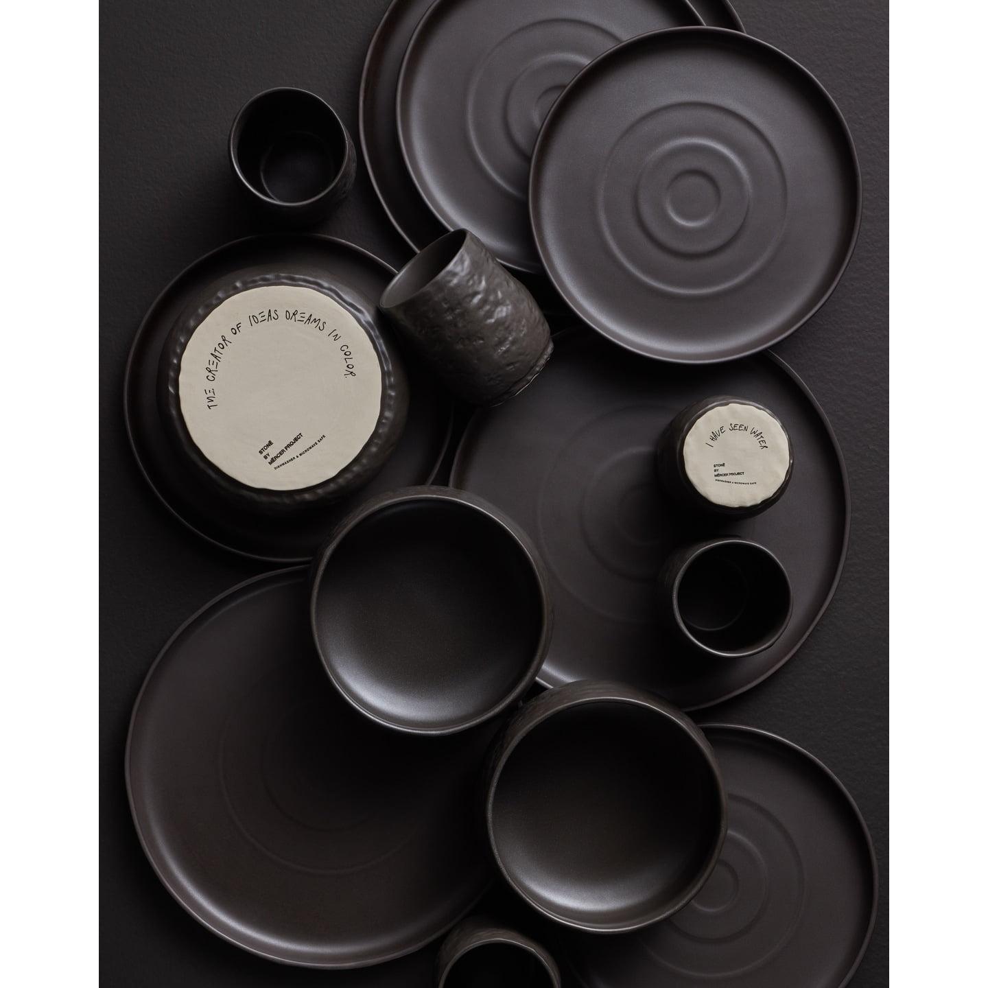 Shosai Stone by Mercer Project Shosai 16-Piece Dinnerware Set Stoneware