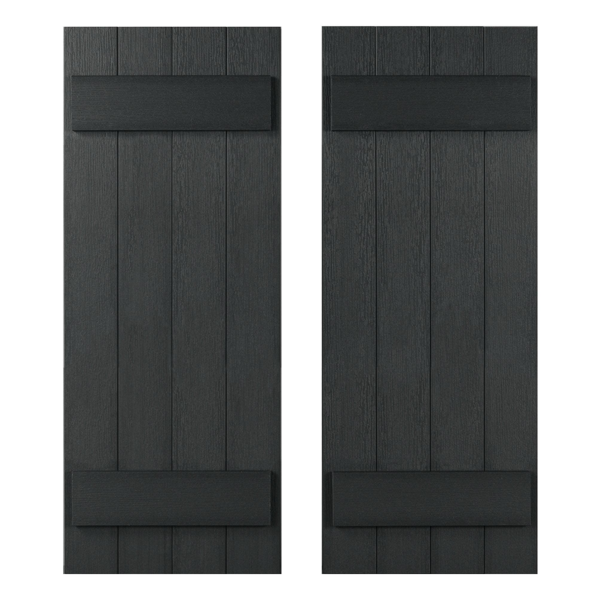 Highwood USA 13.25'' Board & Batten Shutters (Set of 2)